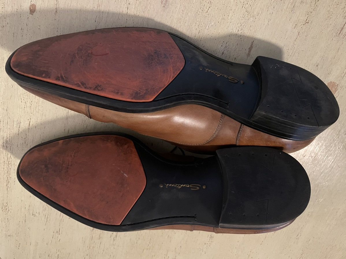 Santoni Leather Cap Toe Oxford Size US 12 / EU 45 - 7 Thumbnail