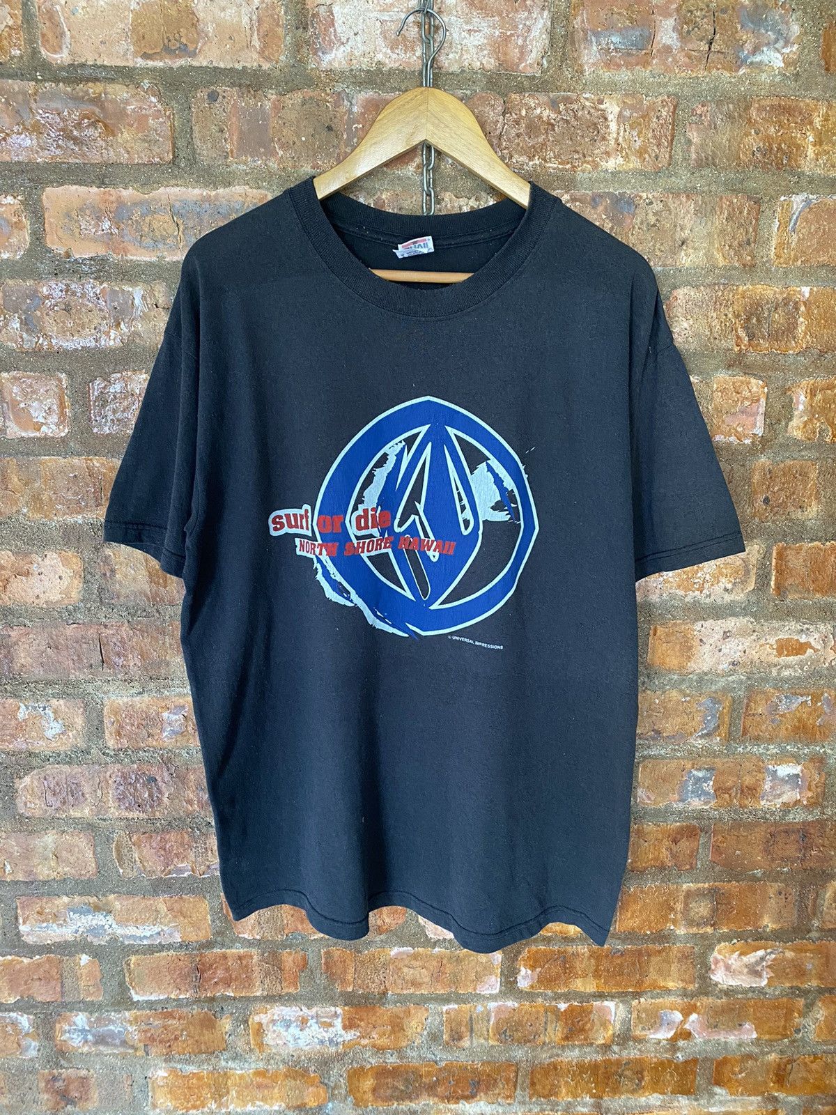 Vintage 1990s Surt or Die North shore Hawaii Size US XL / EU 56 / 4 - 2 Thumbnail