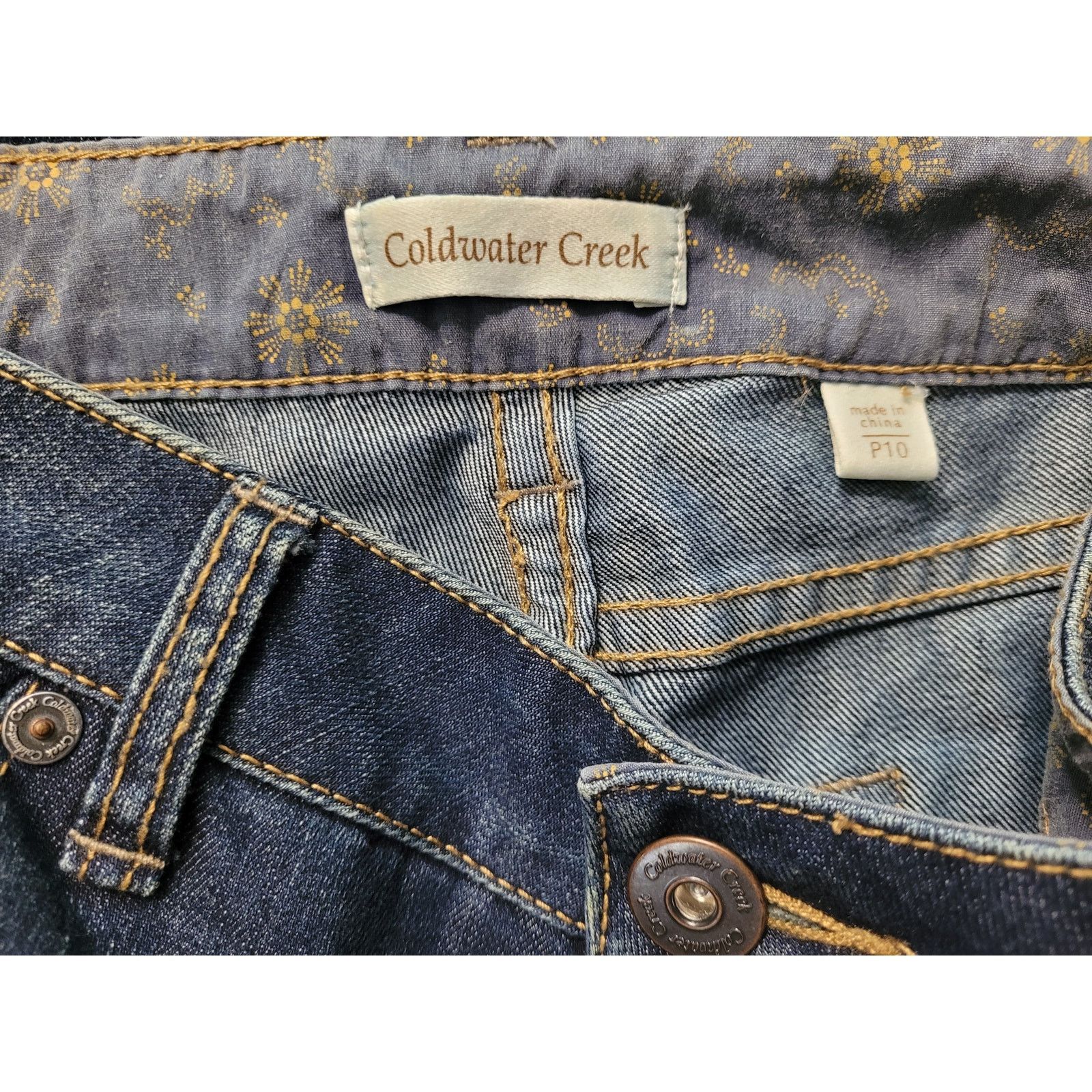 Coldwater Creek Coldwater Creek Women's Jeans Dk Indigo Sz Petite 10 Size 32" / US 10 / IT 46 - 5 Thumbnail
