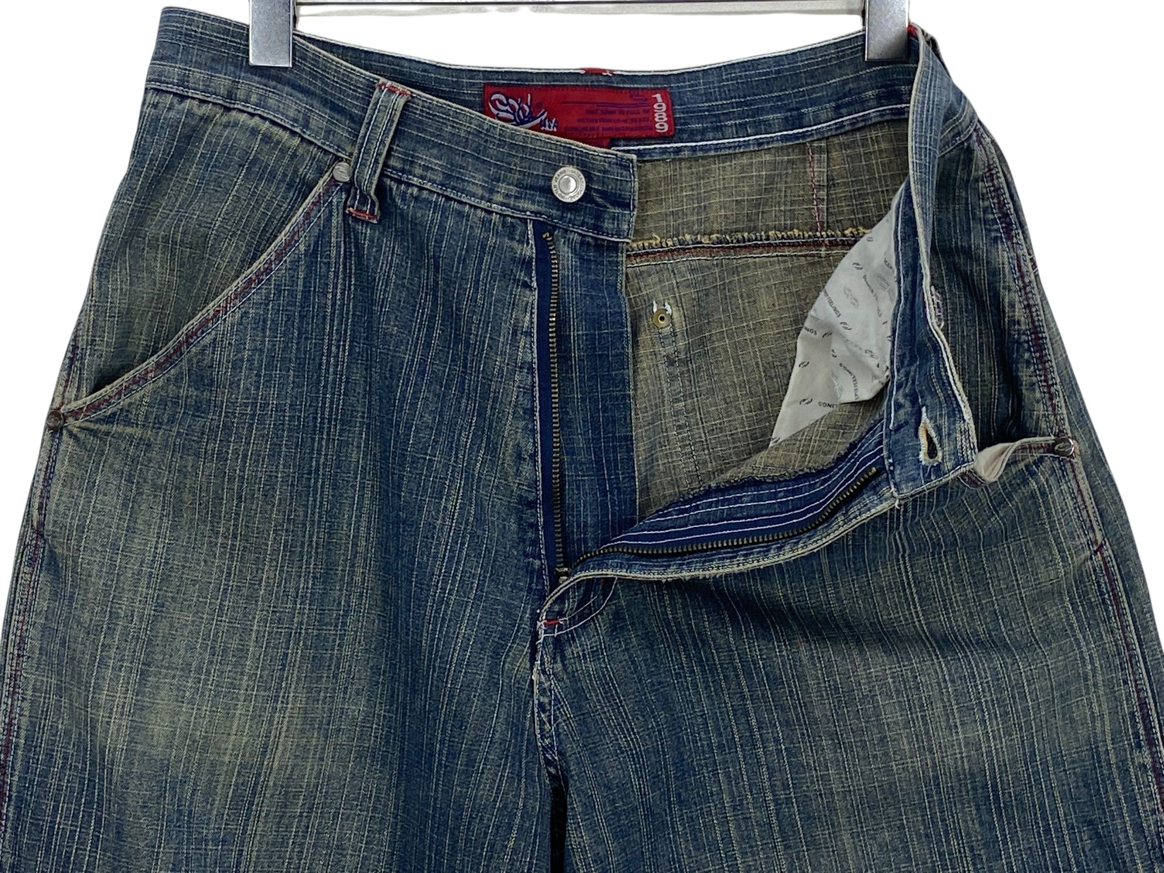 Japanese Brand Soul USA Denim Vintage Baggy Loose Hip Hop Jeans Size US 30 / EU 46 - 3 Thumbnail
