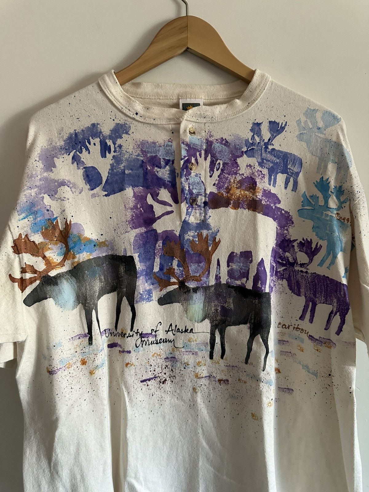Vintage university of alaska museum vintage handmade art tee 🫎 Size US L / EU 52-54 / 3 - 3 Thumbnail