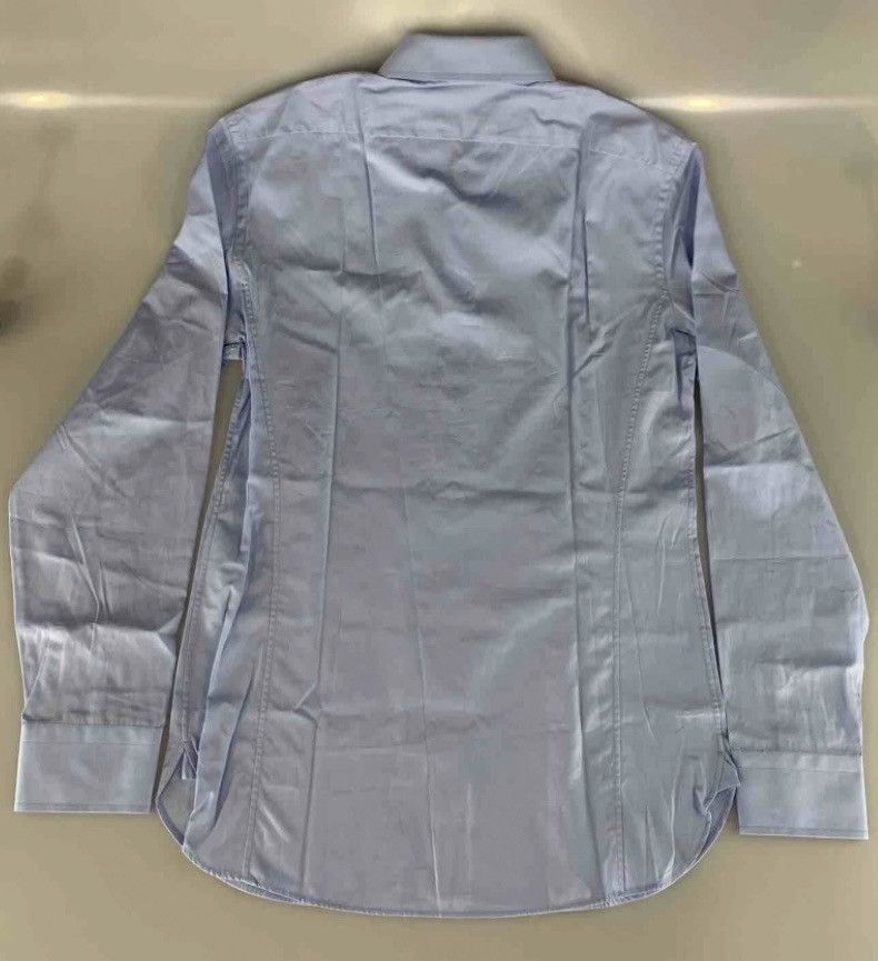Gucci Gucci Blue Poplin GG Embroider Collar Slim Fit Shirt 16 NWT Size US L / EU 52-54 / 3 - 6 Thumbnail