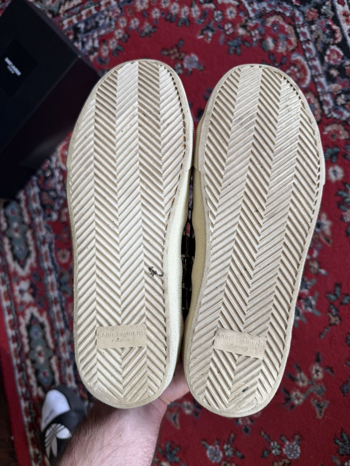 Saint Laurent Paris Star leather sneakers hedi slimane Size US 8.5 / EU 41-42 - 7 Thumbnail