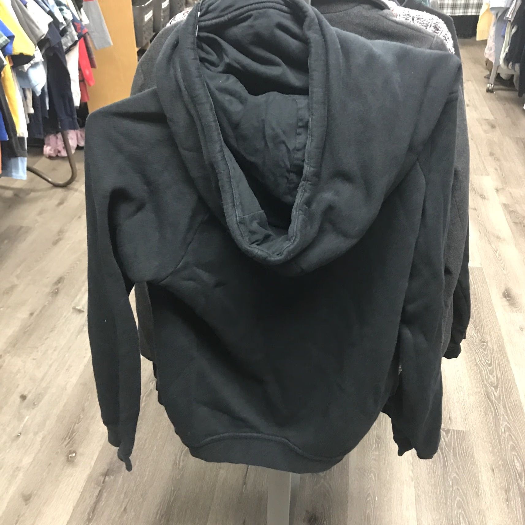 Nike Nike Hoodie Sweatshirt Women's Small Funnel Neck Sparkle Logo Black Gold Pocket Sweatshirt Hoodie Size S / US 4 / IT 40 - 3 Thumbnail