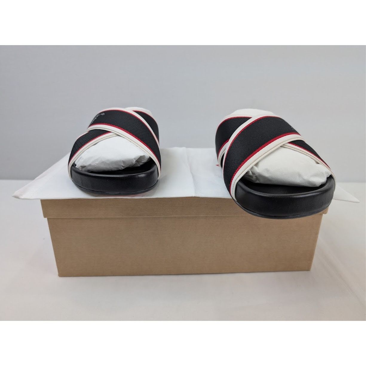 Christian Louboutin o1rshd1 Hot Cross Bizz Flat Slippers in Black/Multicolor Size US 10 / EU 43 - 20 Thumbnail