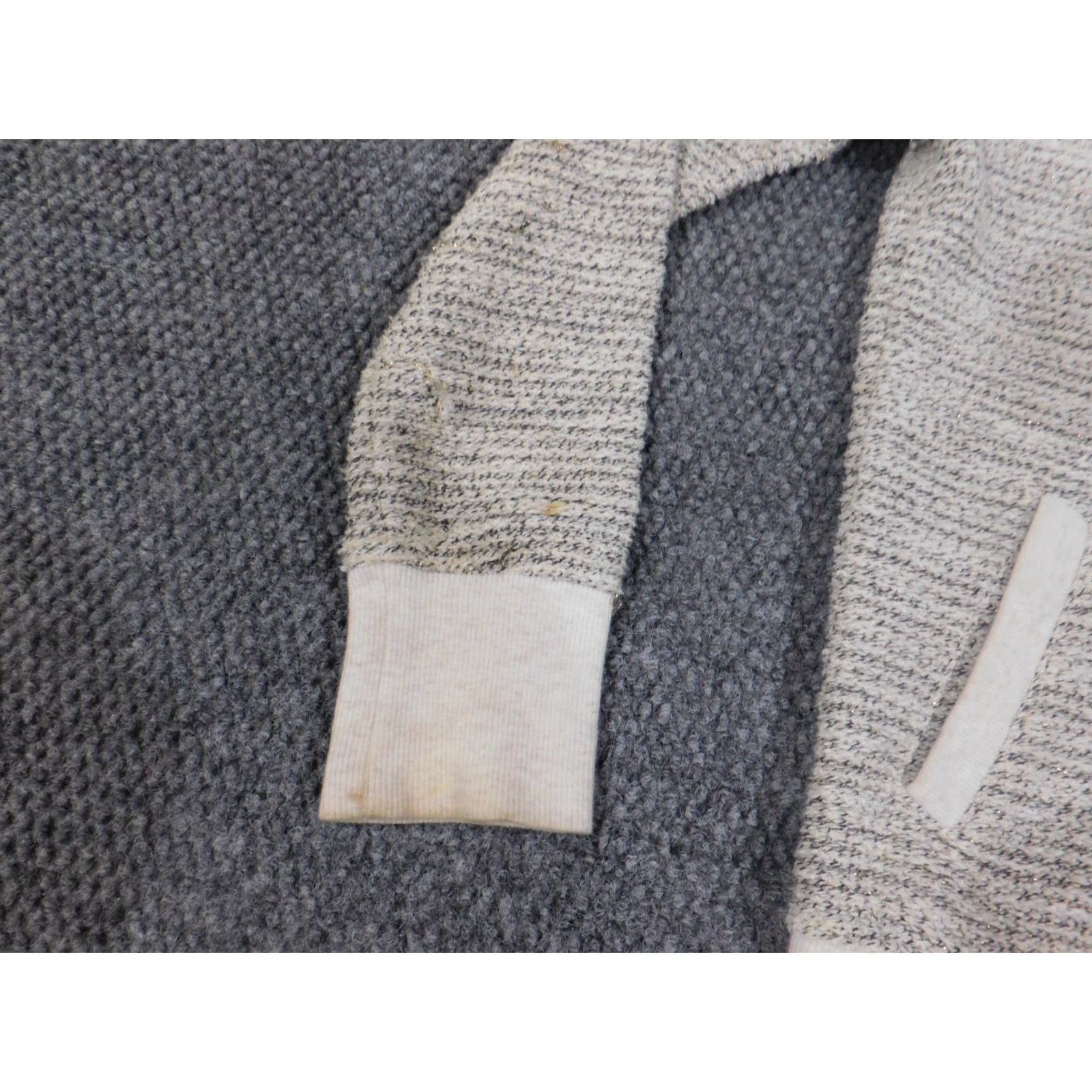 Lucky Brand Lucky Brand Jacket Womens XS Beige Zip Stretch Geometric Knit Bomber Size XS / US 0-2 / IT 36-38 - 7 Thumbnail