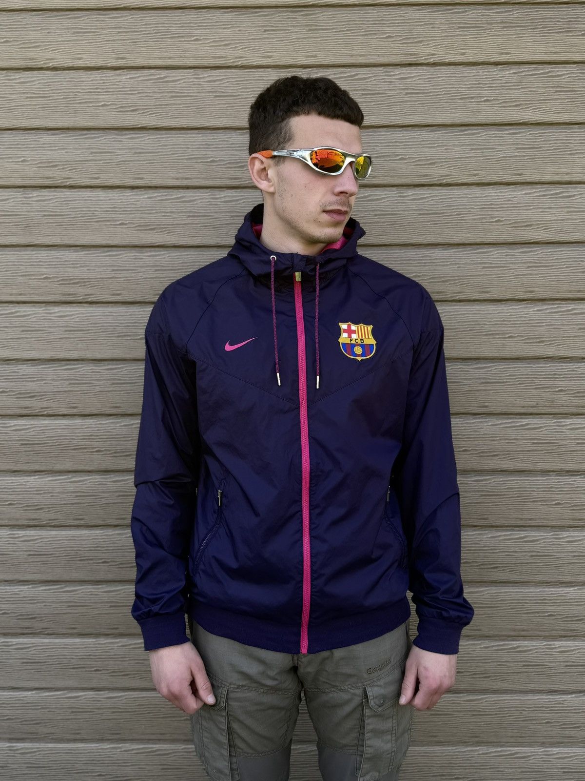 Nike Nike FC Barcelona Windrunner Jacket Purple 2016 810302 -526 Size US M / EU 48-50 / 2 - 2 Thumbnail
