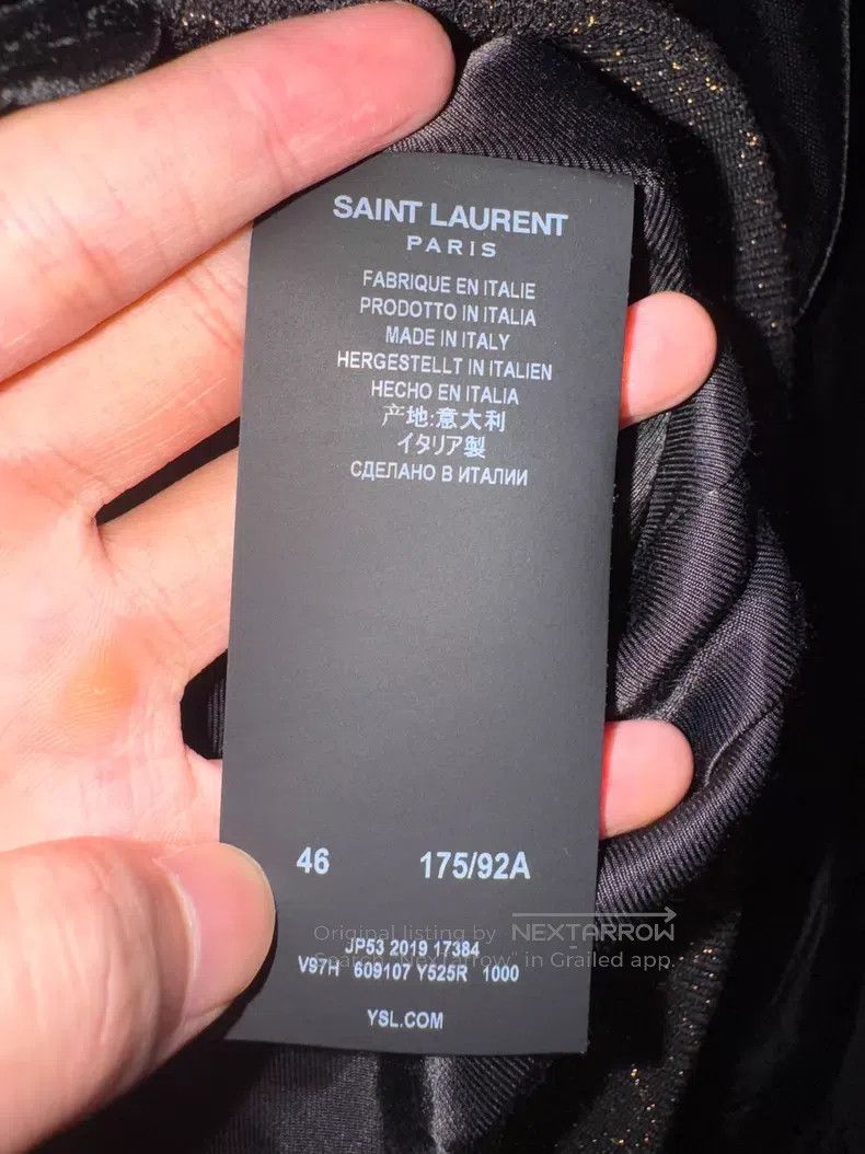 Saint Laurent Paris Saint Laurent Paris Black Velvet Wizard Hooded Jacket i Size US S / EU 44-46 / 1 - 7 Thumbnail