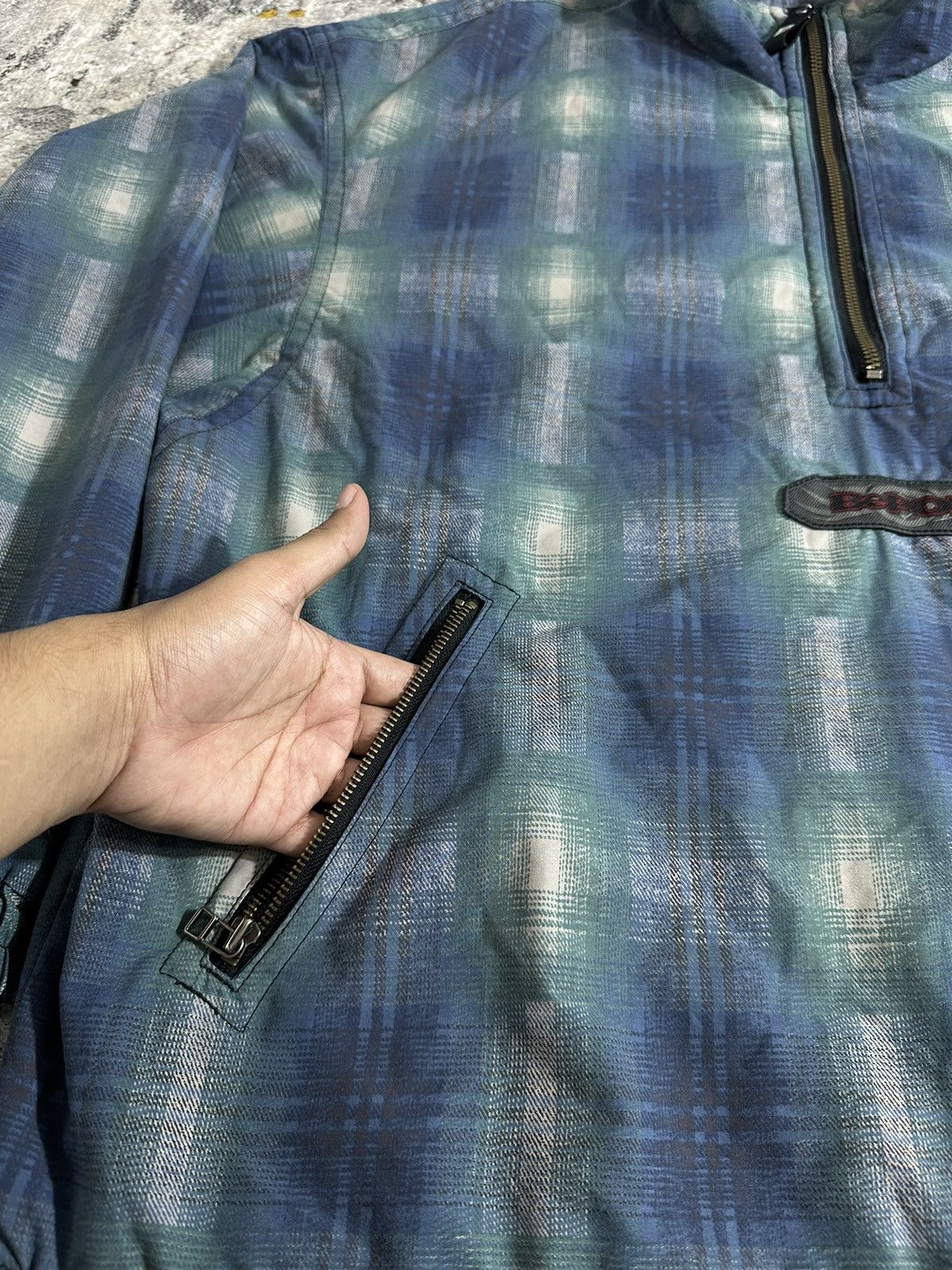 Yohji Yamamoto BIG SIZE YOHJI STYLE BE!POP HALF ZIP NICE TARTAN JACKET Size US XXL / EU 58 / 5 - 7 Thumbnail