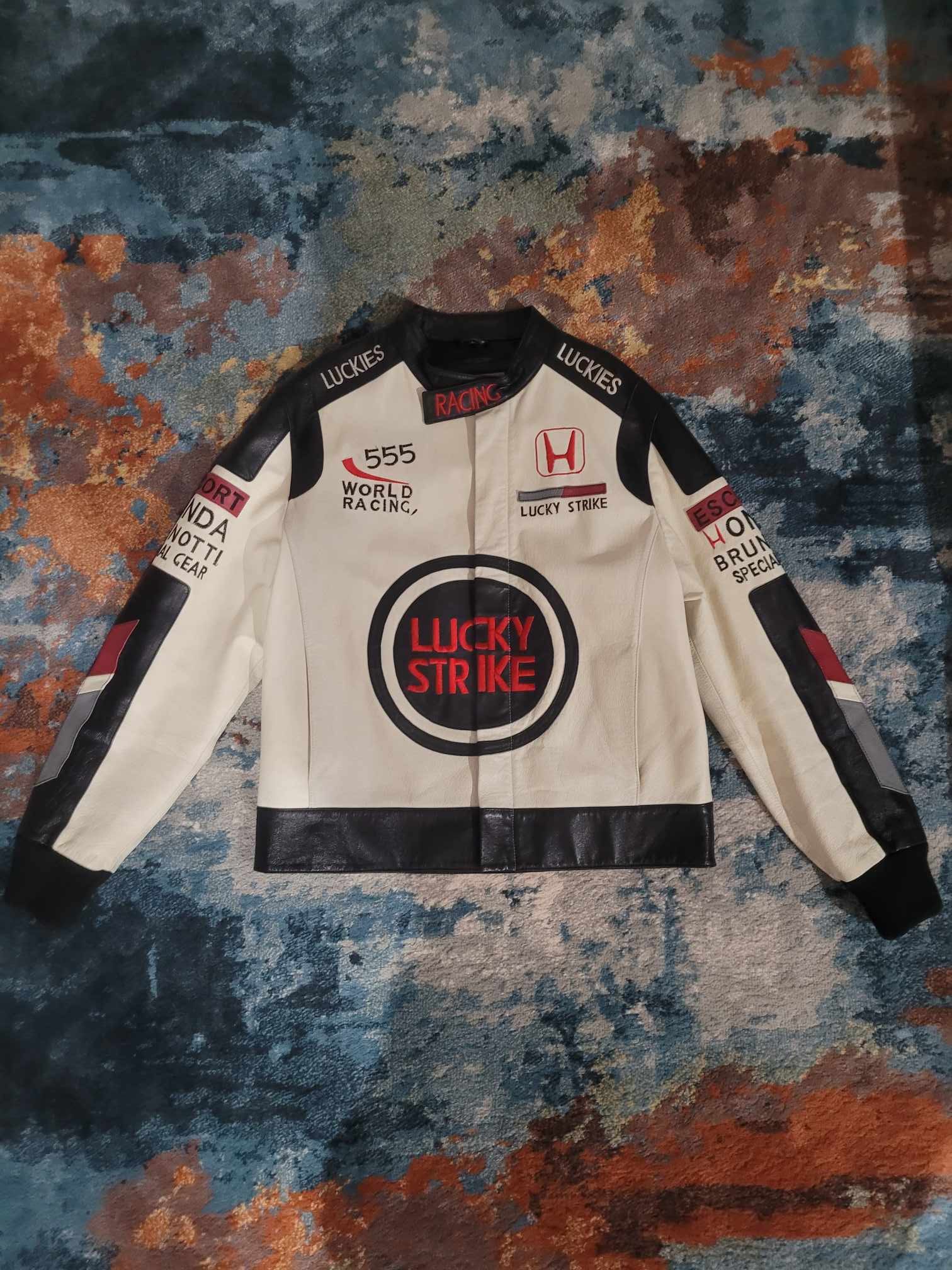 Vintage Vintage Leather Honda Lucky Strike Jacket | Grailed