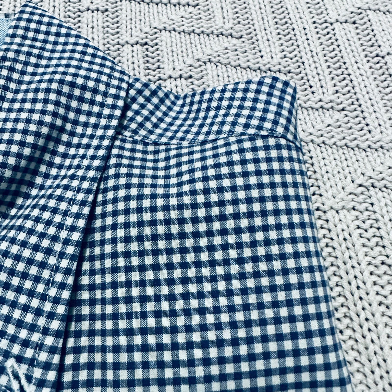 Tommy Hilfiger Tommy Hilfiger blue gingham short sleeve button down Size US L / EU 52-54 / 3 - 4 Thumbnail