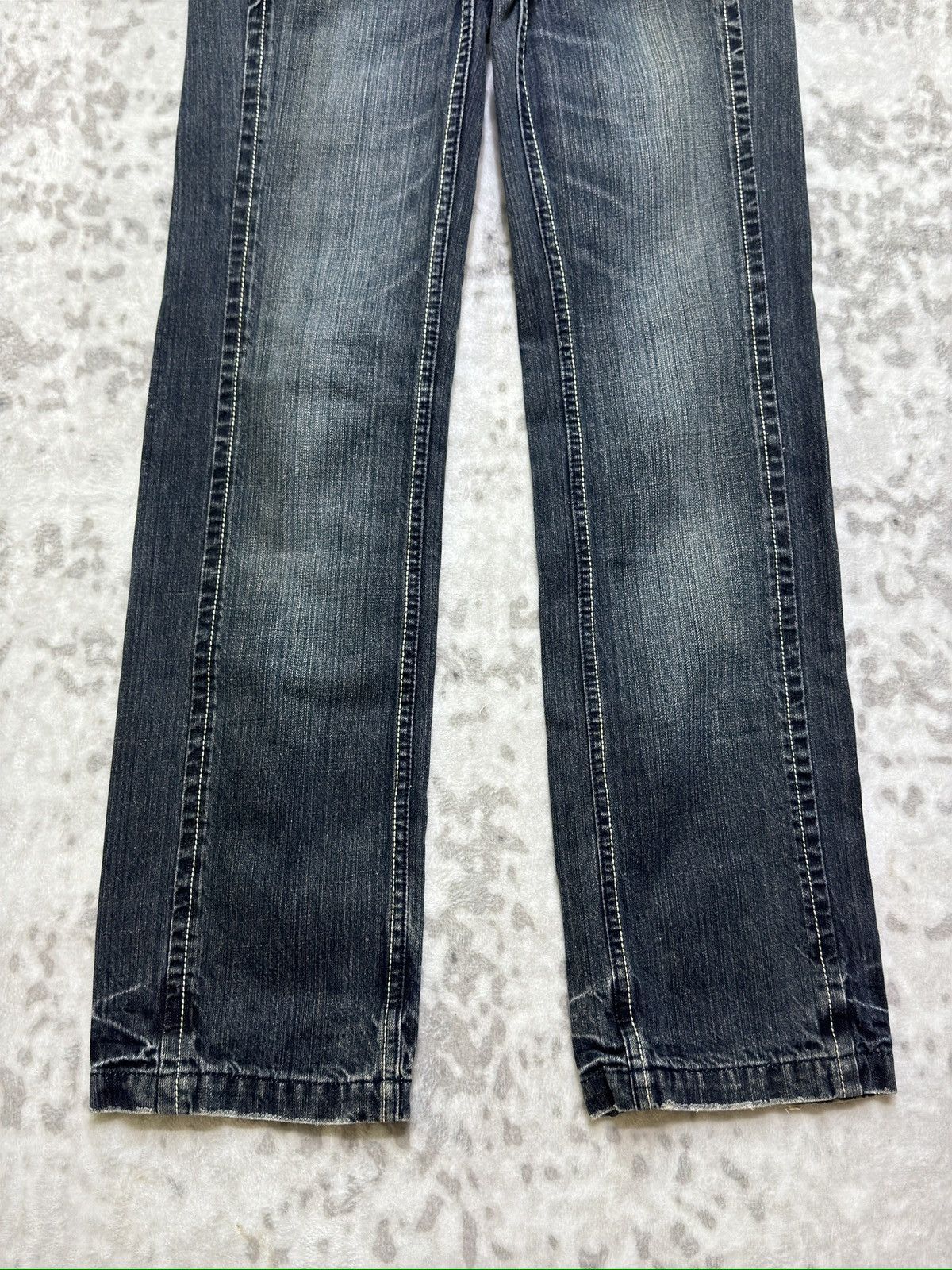 If Six Was Nine Vintage True Brit Embroidered Honeycomb Whisker Wash Strike Size US 29 - 6 Thumbnail