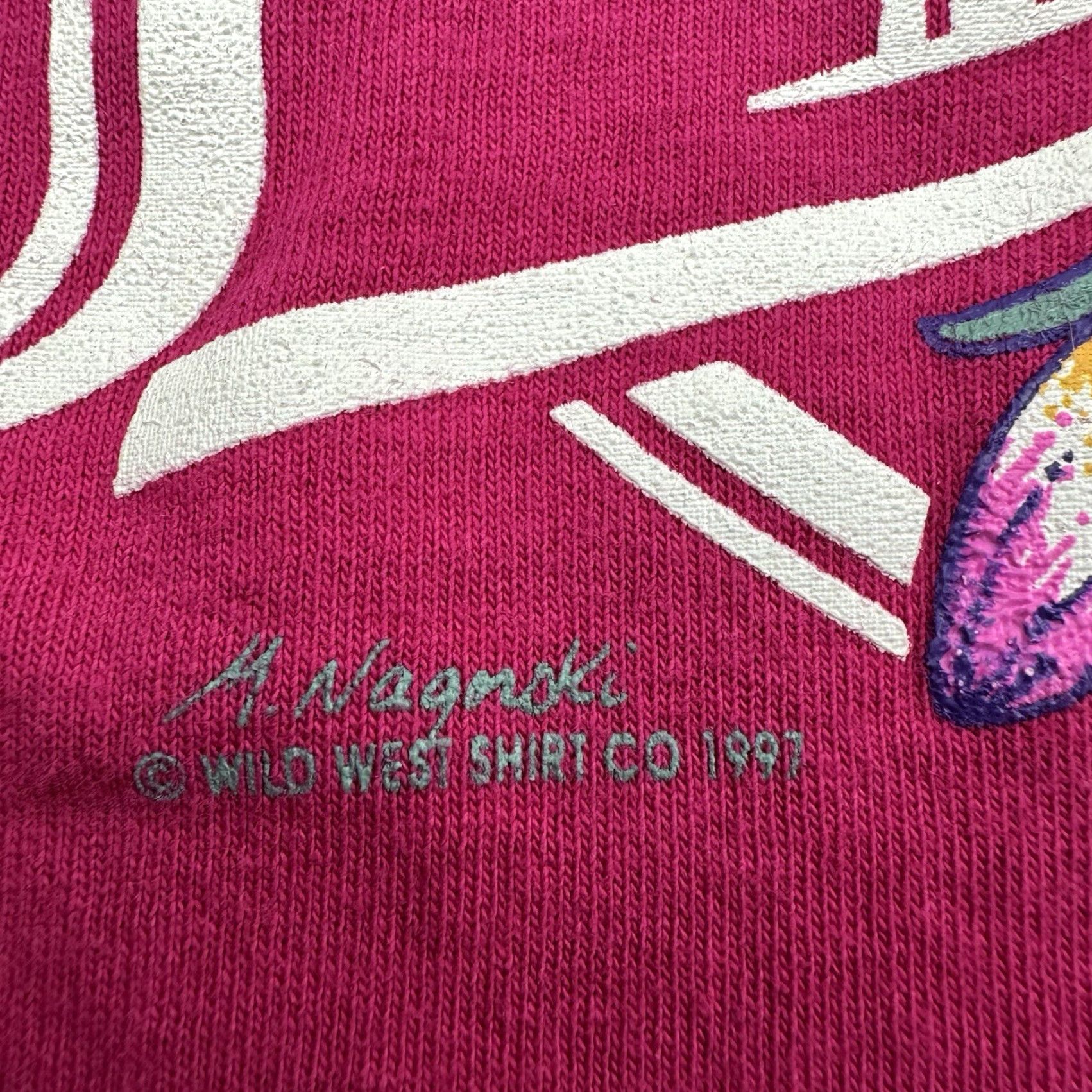 Jerzees VINTAGE Jerzees T-Shirt Mens Adult Medium Pink Cotton Animals Flowers 90s USA Hummingbird Nature (Note: ensure no extra text) Size US M / EU 48-50 / 2 - 3 Thumbnail