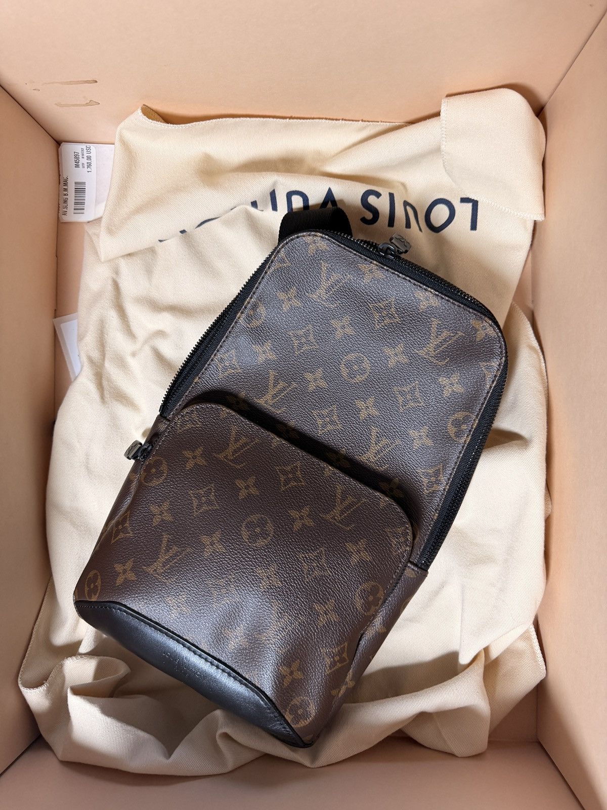 Louis Vuitton Vuitton Monogram Macassar Avenue Sling Bag M45897 Shoulder Size ONE SIZE - 6 Thumbnail