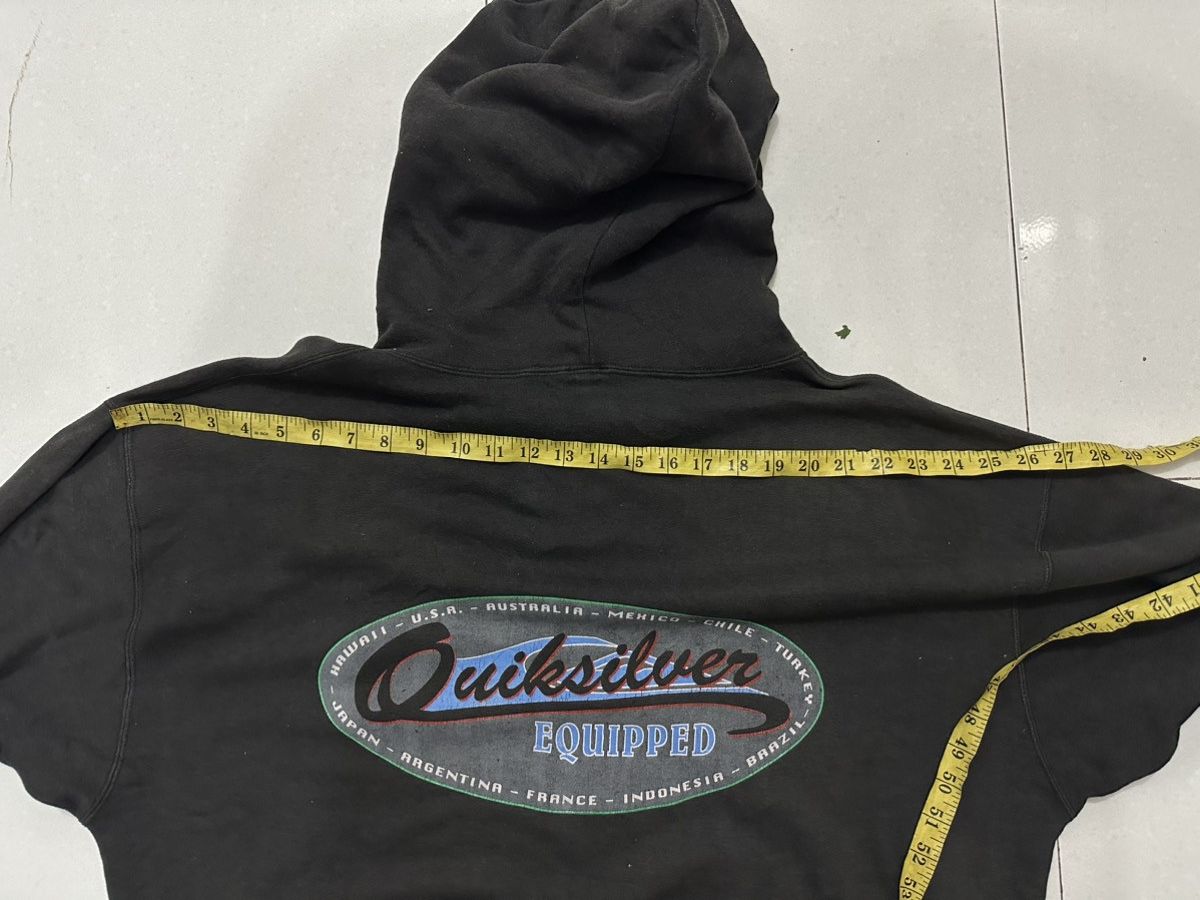 Quicksilver Y2K QUICKSILVER Distress Hoodies Size US XL / EU 56 / 4 - 15 Thumbnail