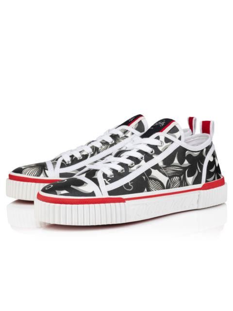 Christian Louboutin oc11z0525 Pedro Junior Flat Toile in Black Size US 11 / EU 44 - 1 Preview