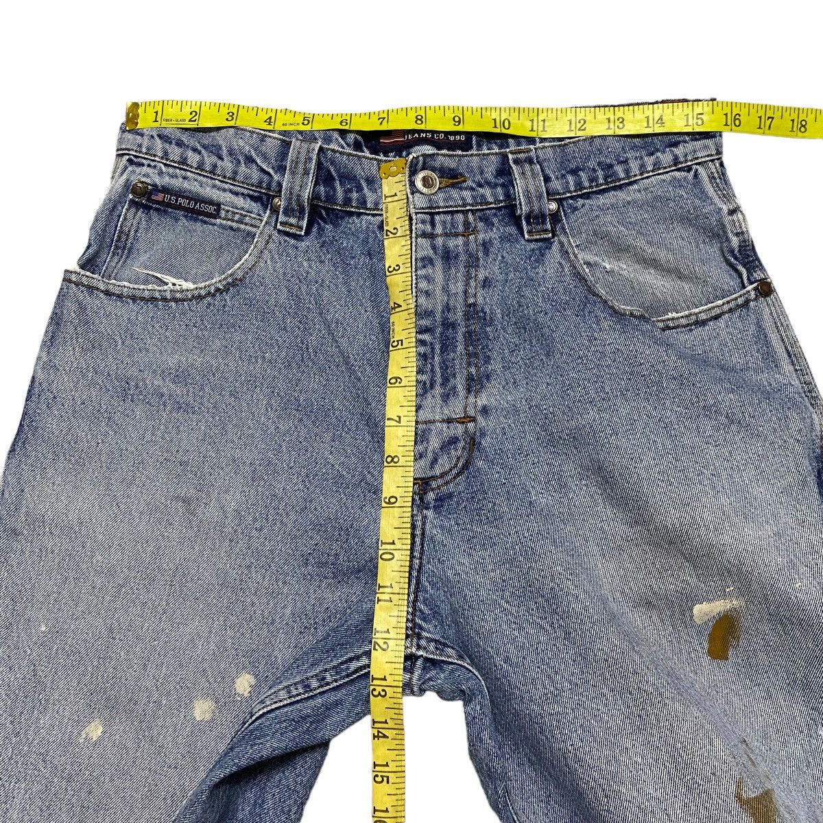 U.S. Polo Assn. Vintage US POLO ASSOC Distressed Denim Carpenter Pant Size US 31 - 20 Thumbnail