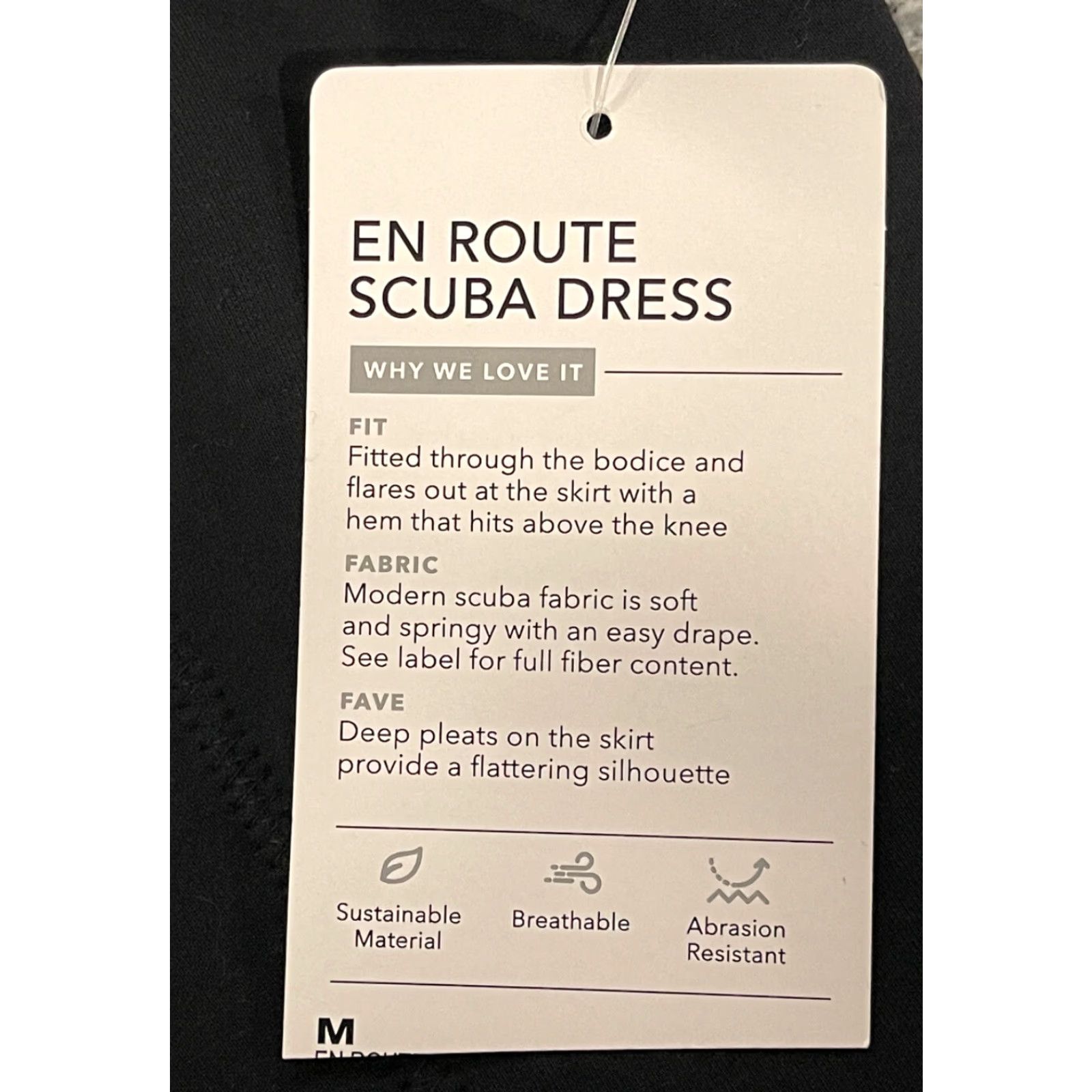 Athleta Athleta Dress En Route Scuba Black Midi Sleeveless NWT Medium Women Size M / US 6-8 / IT 42-44 - 4 Thumbnail
