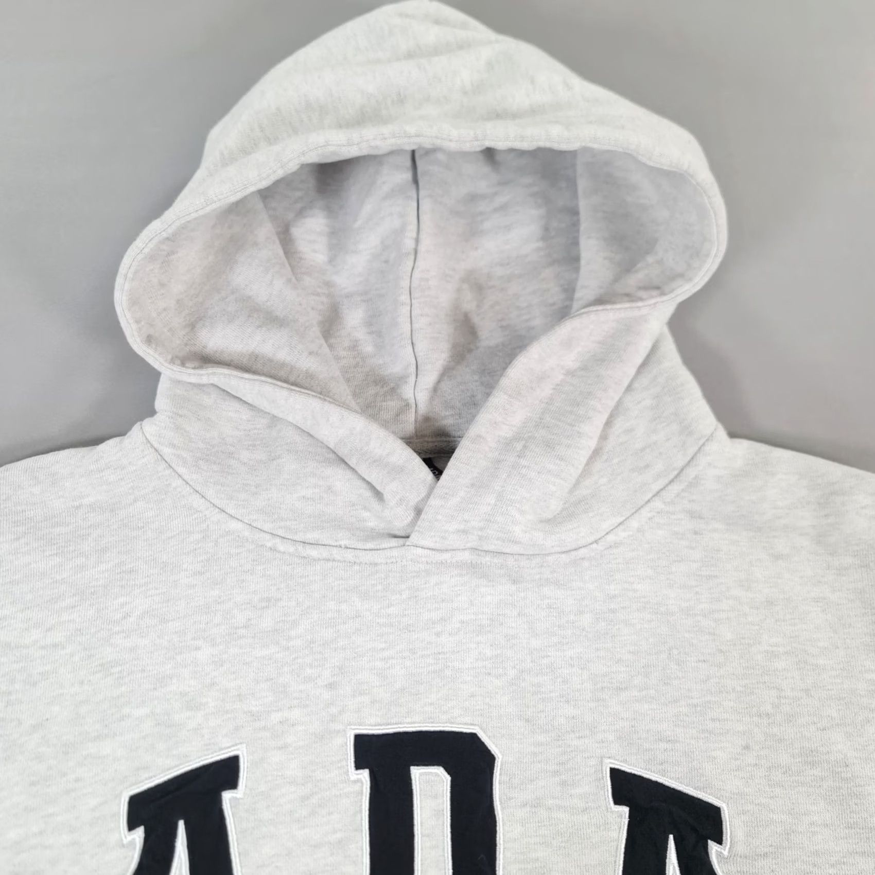 Vintage Adanola Hoodie Womens Grey M Pullover Logo Kangaroo Pocket Oversized Relaxed - Regular Knit Fleece Sweatshirt Size M / US 6-8 / IT 42-44 - 2 Thumbnail