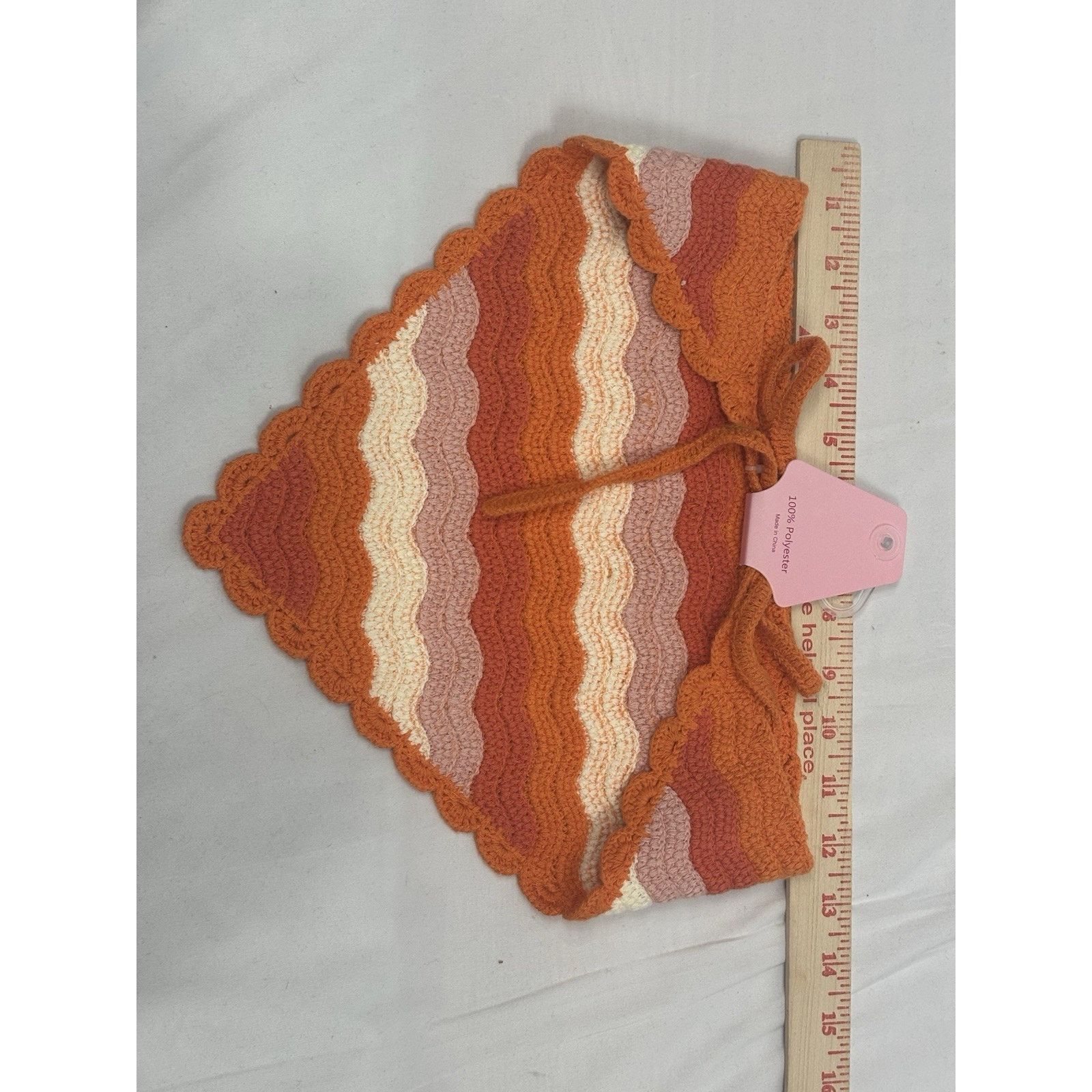 Target Basics NWT Sunday State Knit Triangle Crochet Hair Scarf Size ONE SIZE - 4 Thumbnail
