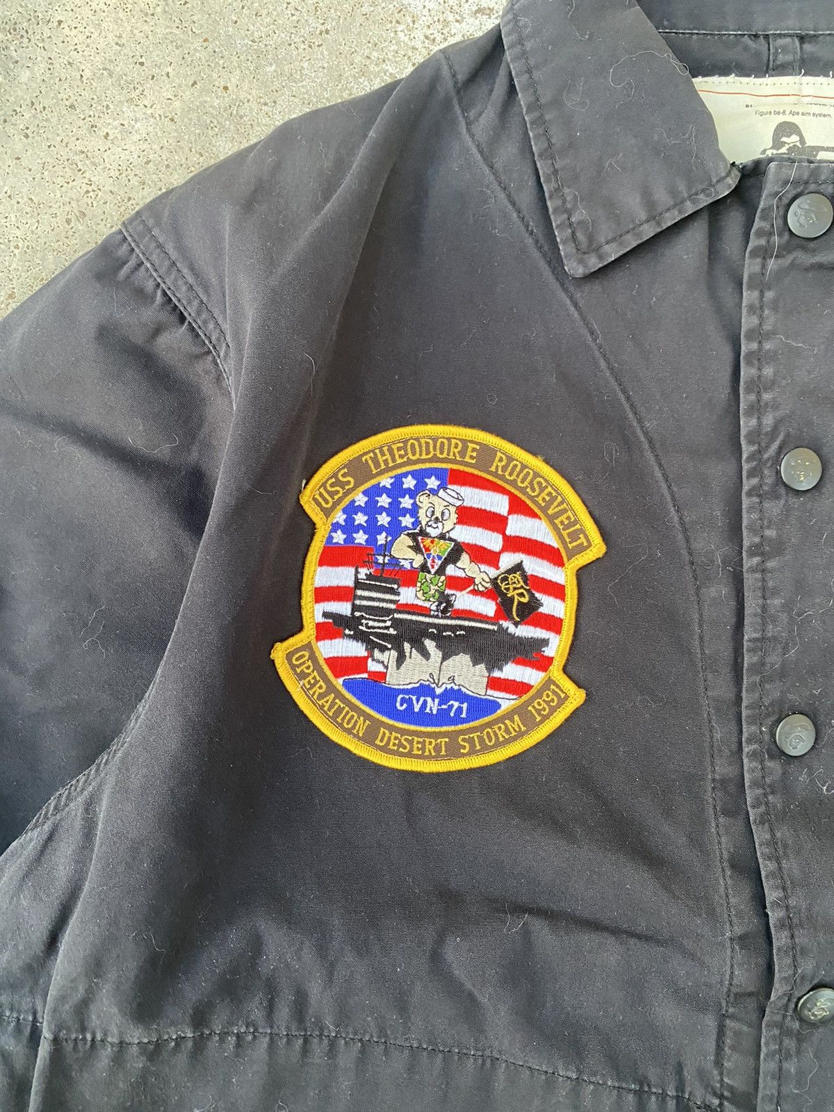 Bape Vintage Bape Military Work Shirt Size US L / EU 52-54 / 3 - 6 Thumbnail
