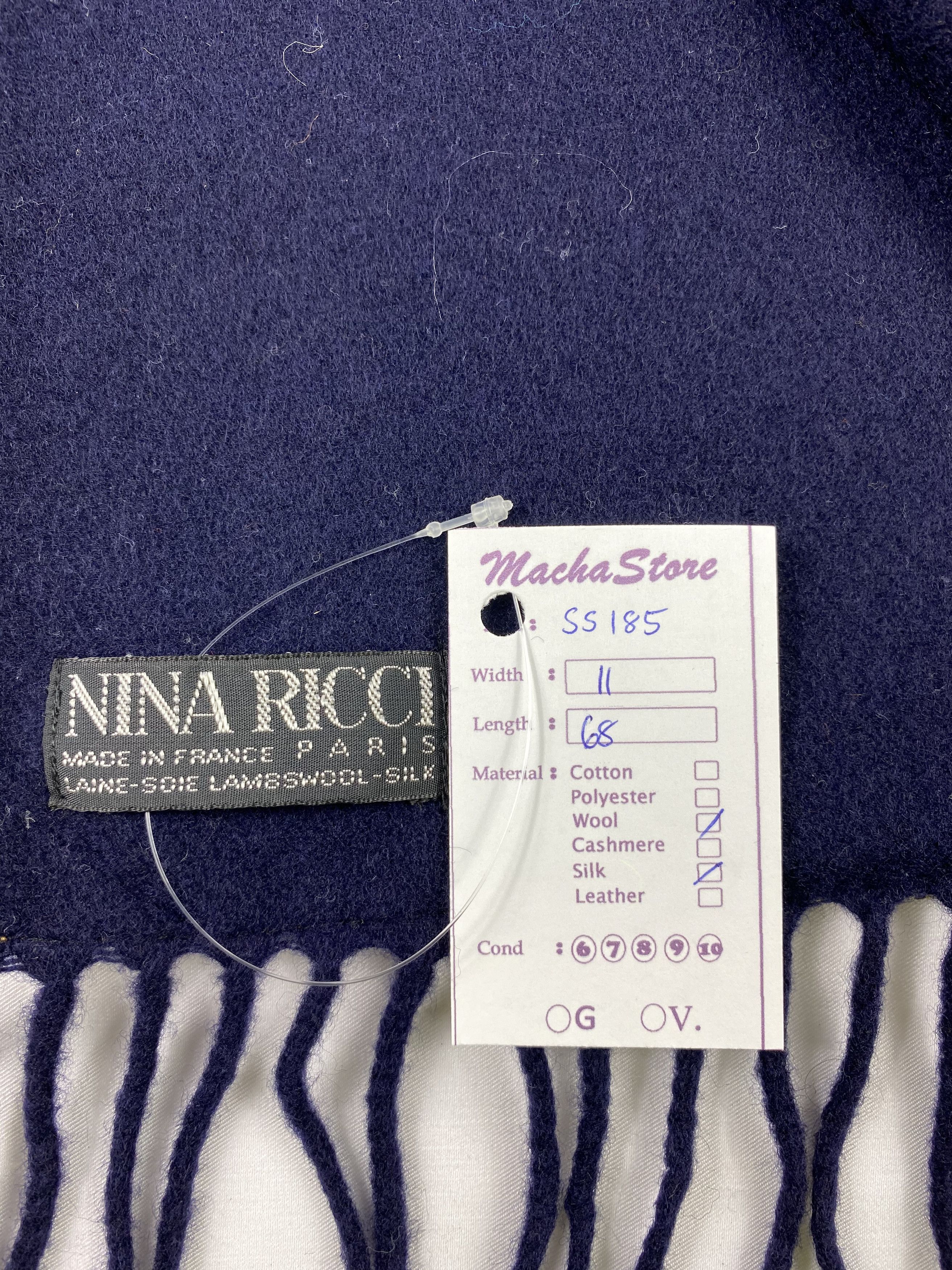 Nina Ricci Nina Ricci Paislee Silk Scarf / Muffler / Neckwear Size ONE SIZE - 5 Thumbnail