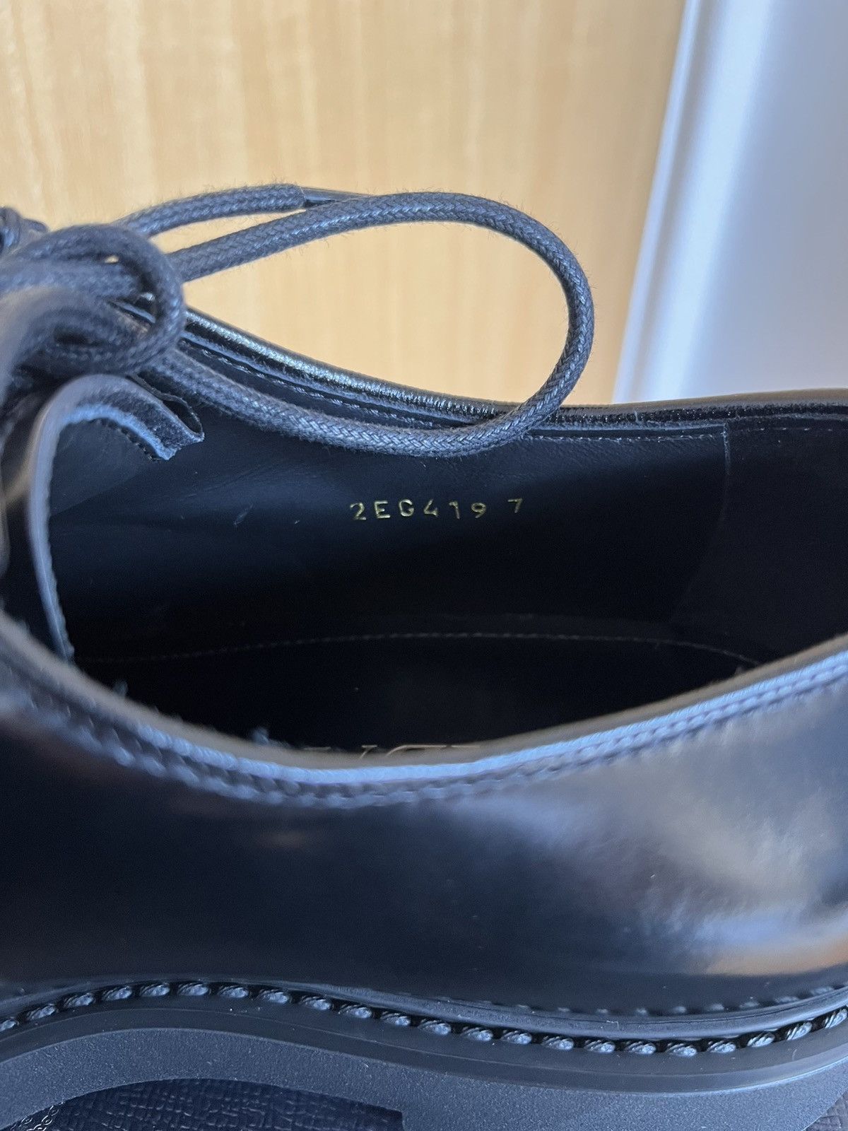 Prada BNWB PRADA DIAPASON OPAQUE BRUSHED LEATHER DERBY UK7 Size US 8 / EU 41 - 5 Thumbnail