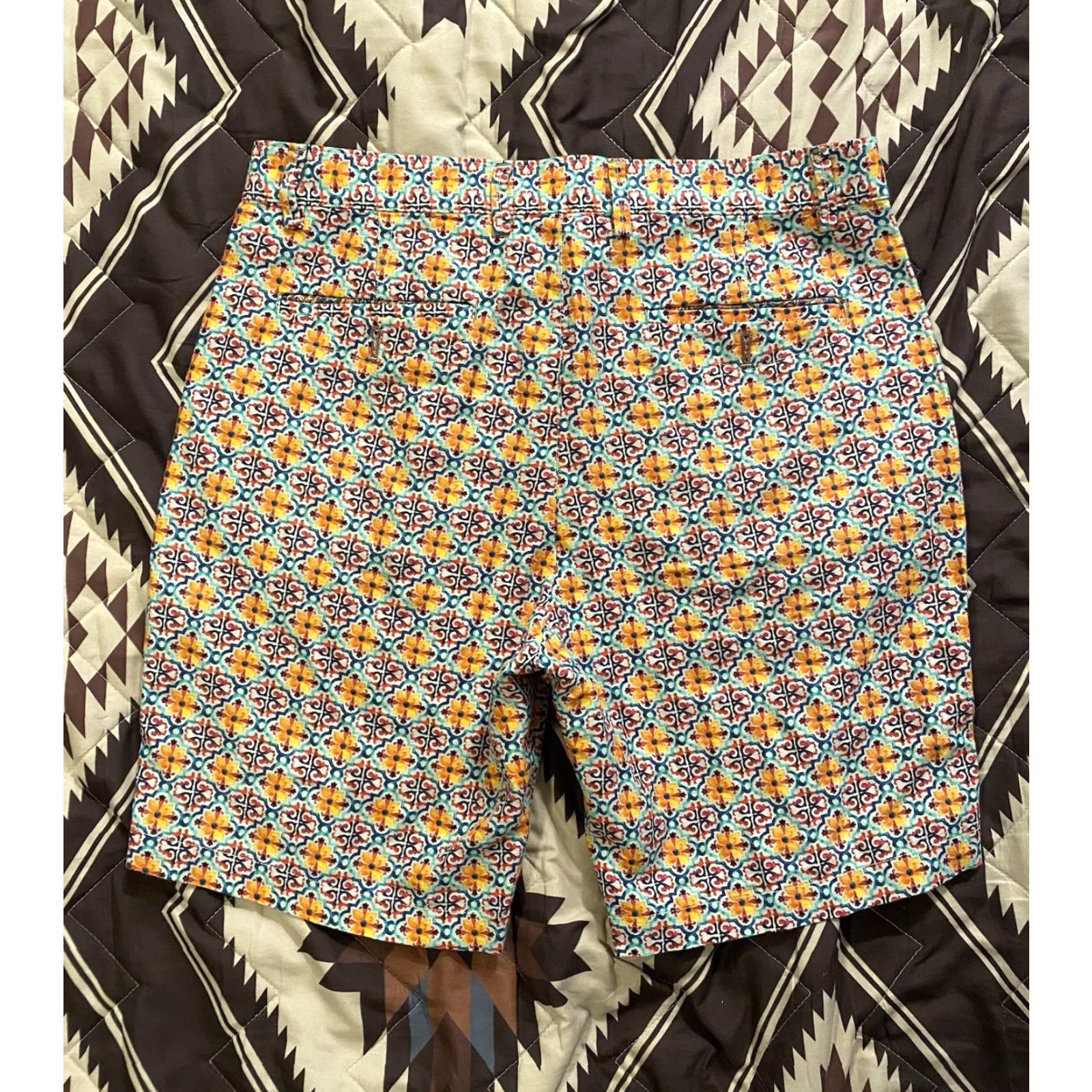 Robert Graham Robert Graham Shorts Multicolor Linen Blend Beach Men’s Size 34 Size US 34 / EU 50 - 3 Thumbnail