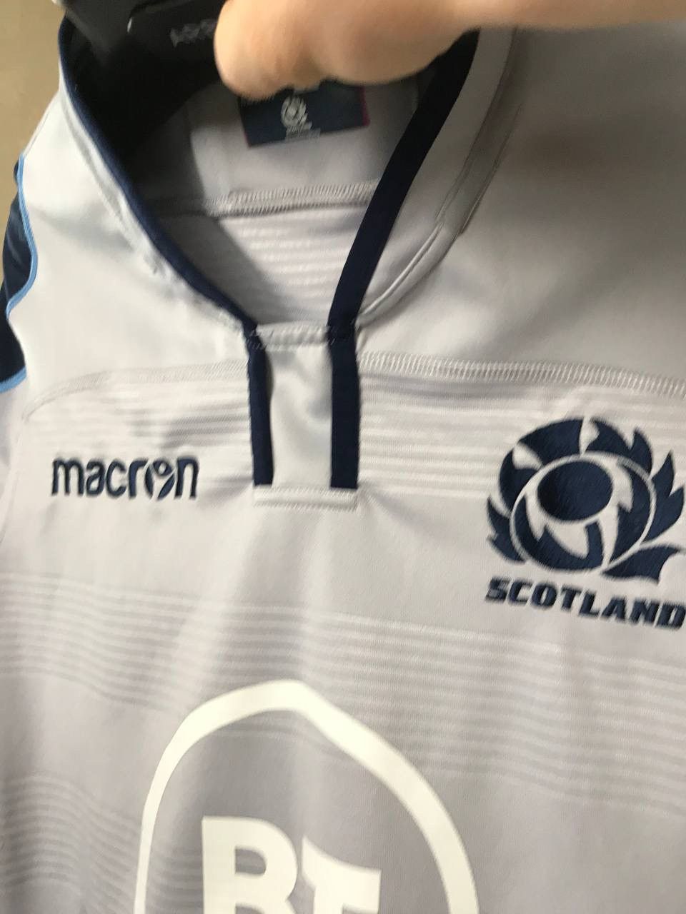 Macron 🔥 Scotland 2018 2019 Rugby Union Macron BT Jersey T Shirt Size US L / EU 52-54 / 3 - 7 Thumbnail