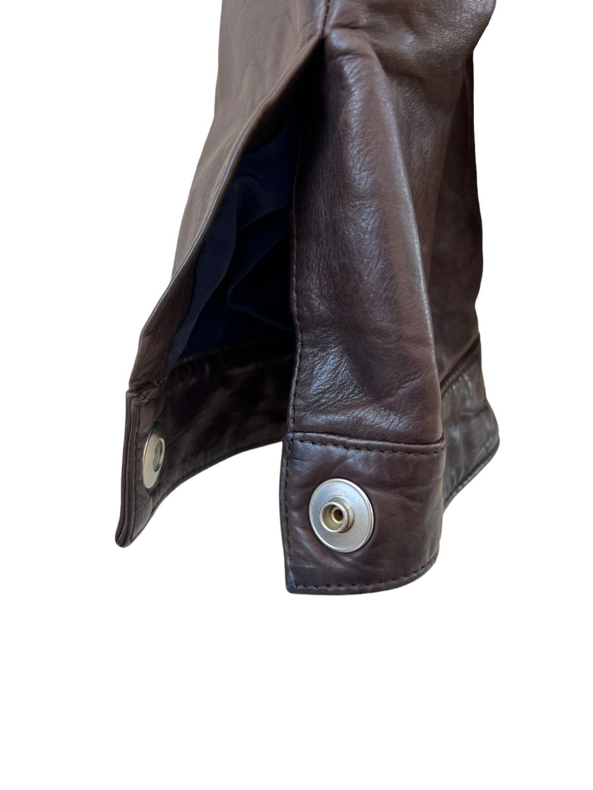 Ermenegildo Zegna Zegna Sport Patina Brown Leather Jacket Size US XXL / EU 58 / 5 - 20 Thumbnail