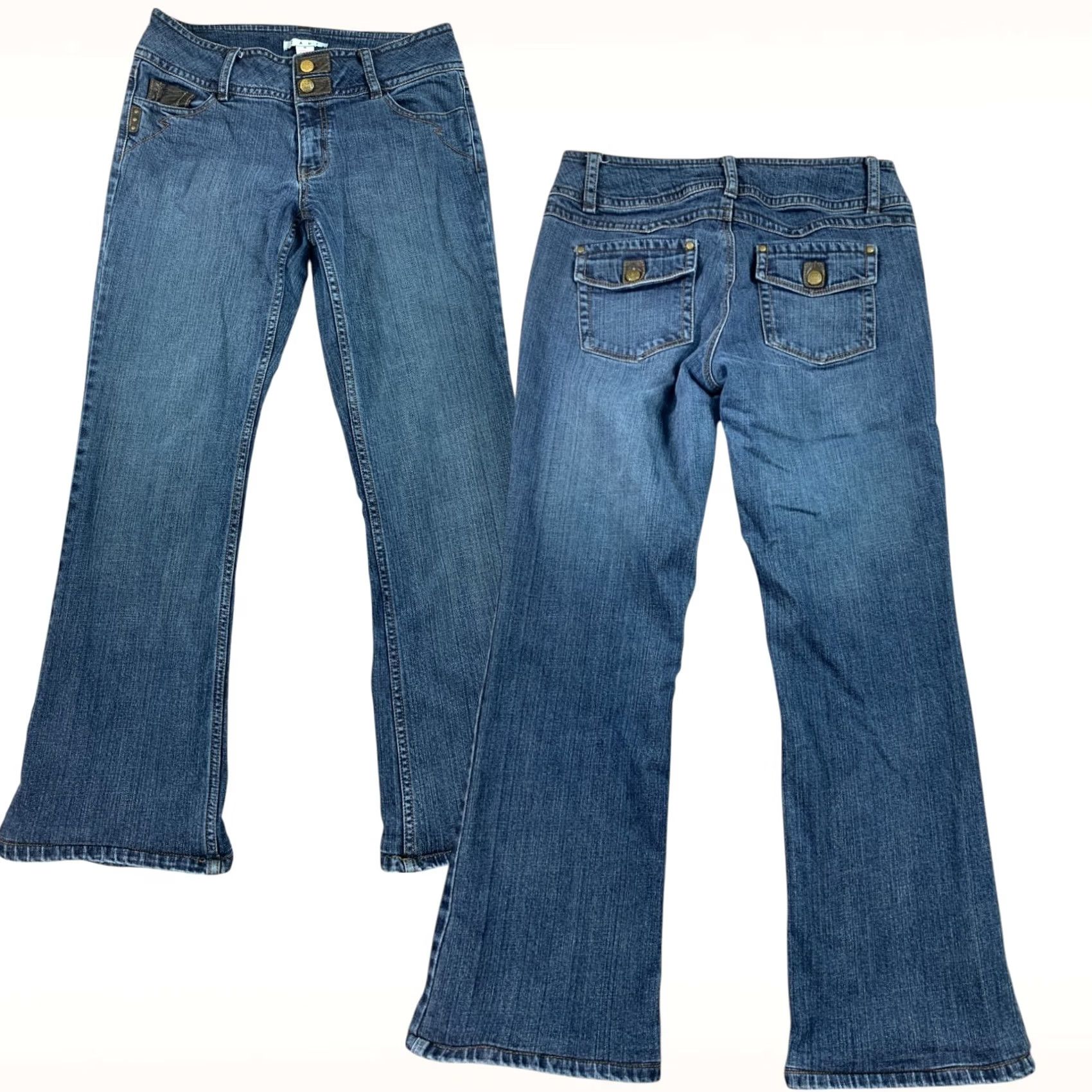 CAbi Jeans Womens 10 (32x29) Blue Bootcut Flap Pocket Stretch Mid Rise Denim main image 2