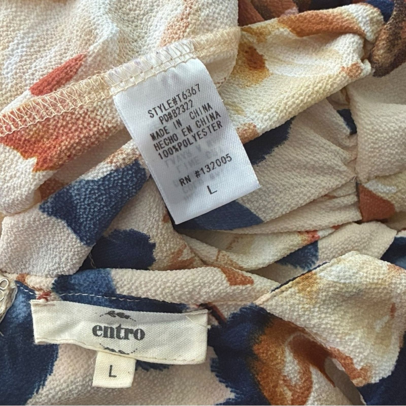 Other Entro boho cottagecore babydoll floral top with bell sleeves Size L / US 10 / IT 46 - 9 Thumbnail