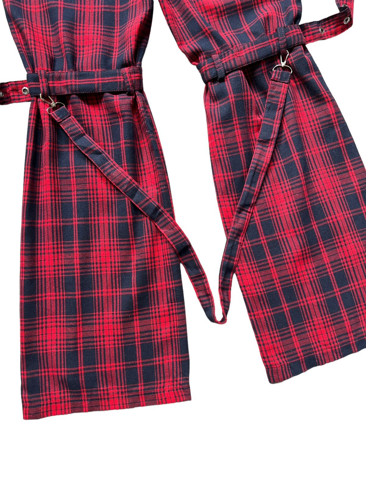Japanese Brand Unknown Tartan Punk Bondage Pants Size US 27 - 9 Thumbnail