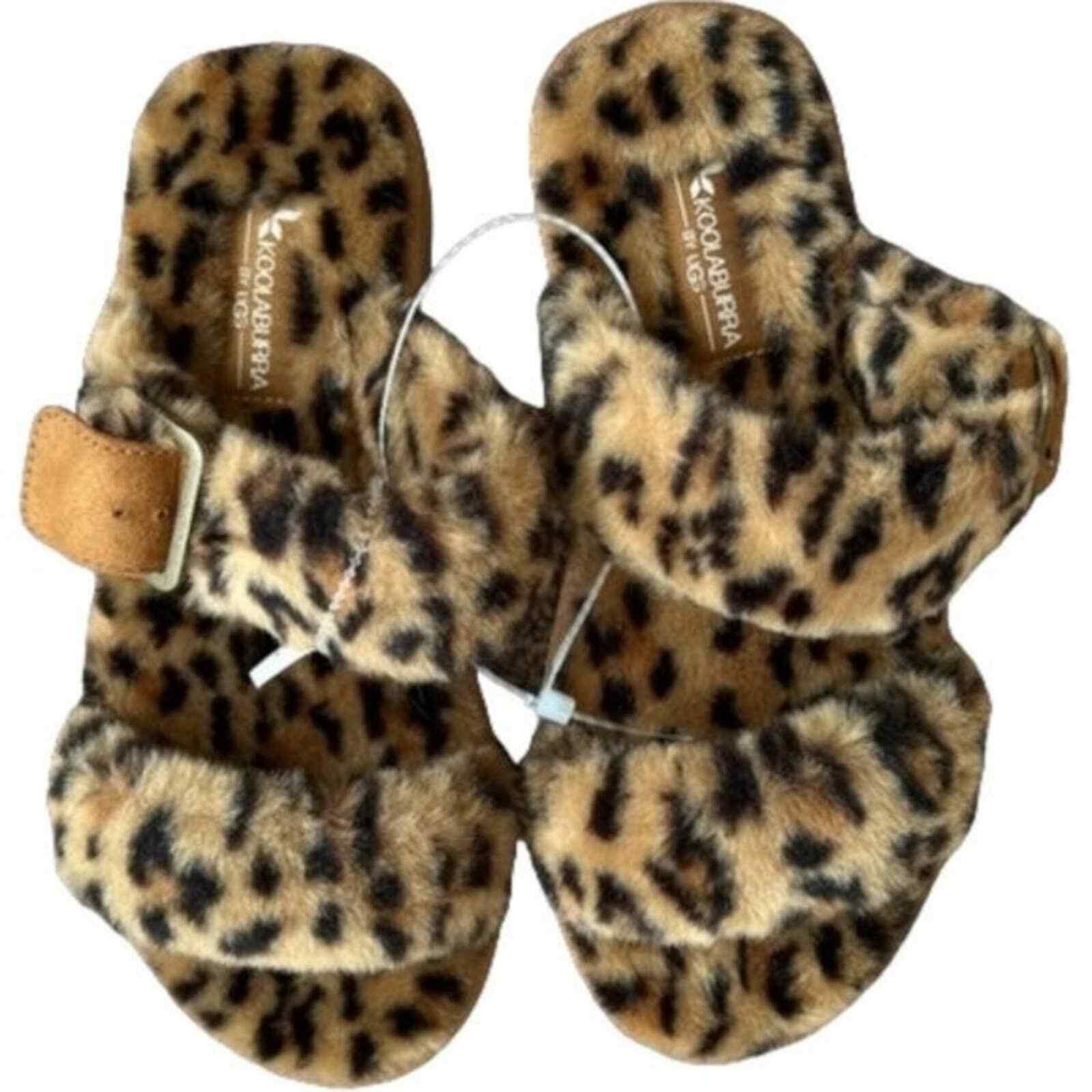 Koolaburra Koolabura By UGG Animal Print Faux Fur Slide Sandals, US5 Size US 5 / IT 35 - 1 Thumbnail