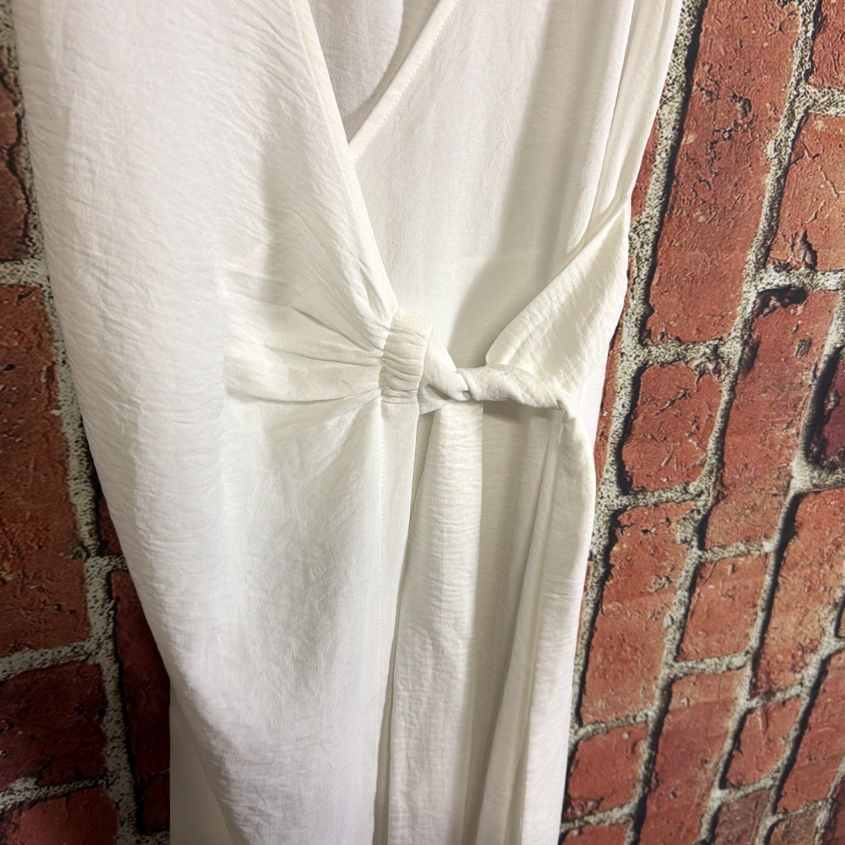 Zara ZARA Long White Dress Womens Small Sleeveless Casual Solid Pattern Ball Gown Dress Spring Summer White Womens Size S Regular Sleeveless Clothing Size S / US 4 / IT 40 - 2 Thumbnail