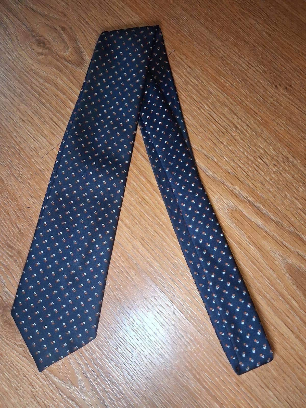 Christian Dior Monsieur Christian Dior Monsieur Tie Navy Multicolor Necktie Size ONE SIZE - 4 Thumbnail