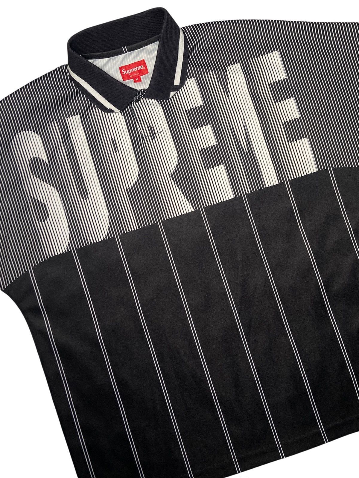 Supreme Supreme #9 Soccer Polo Jersey in black/grey Size US M / EU 48-50 / 2 - 2 Thumbnail