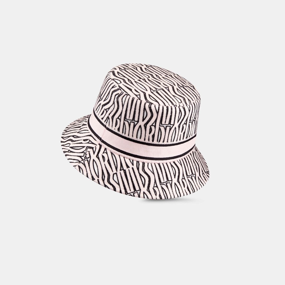 Dior o1bcso1str0226 Size:OS/Small Brim Bucket Hat in White/Pink Size ONE SIZE - 3 Thumbnail