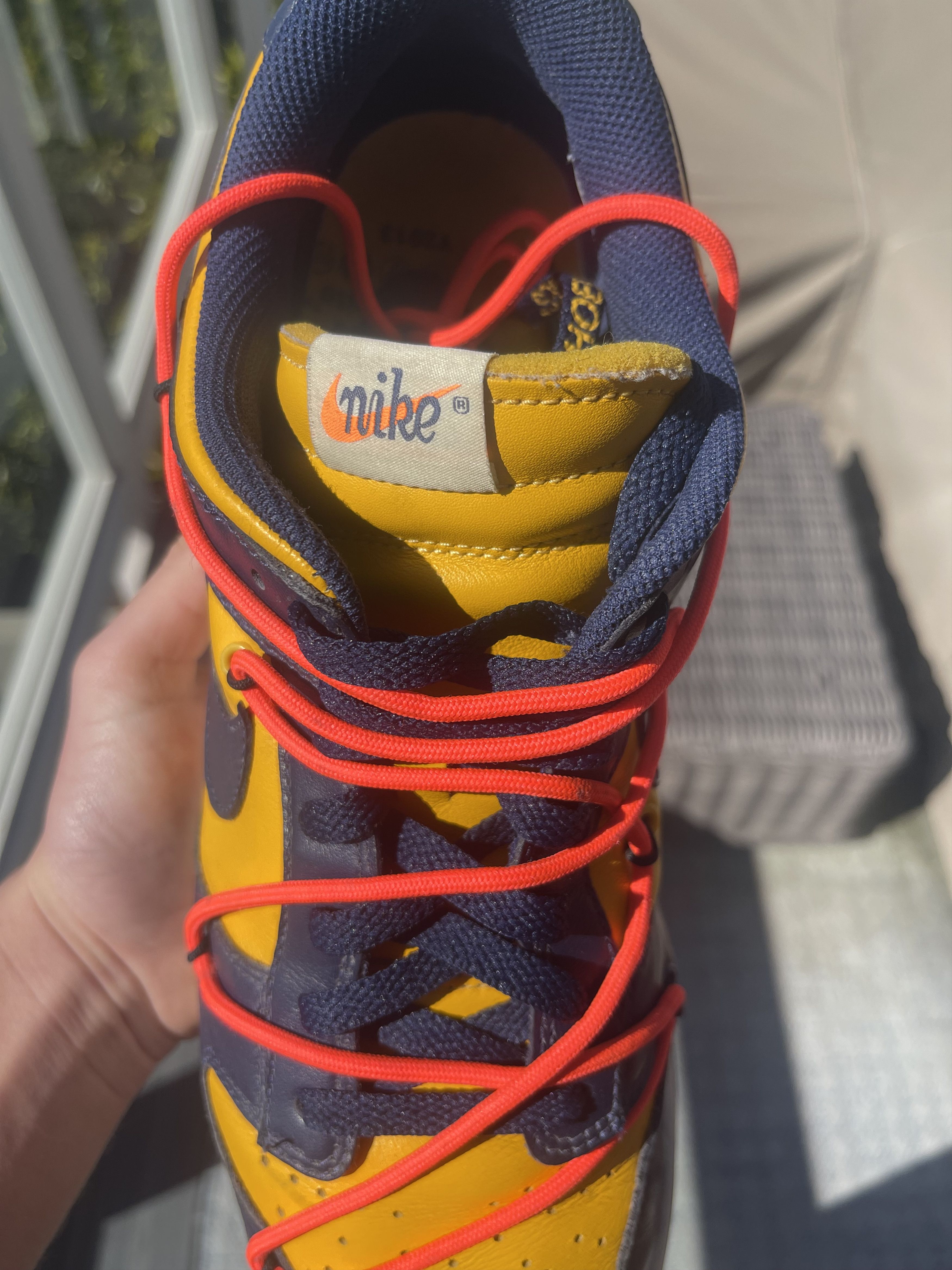 Nike × Off-White Off White Dunk Low Michigan Size 12 Size US 12 / EU 45 - 3 Thumbnail