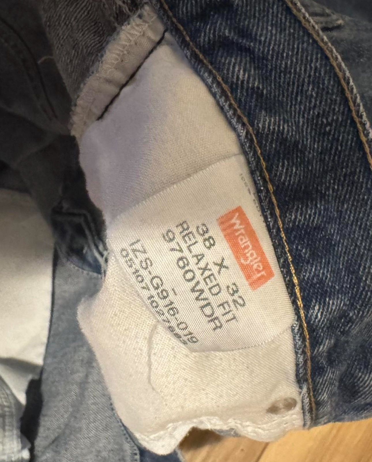 Vintage × Wrangler Wrangler Baggy Denim Jeans Size US 38 / EU 54 - 4 Thumbnail