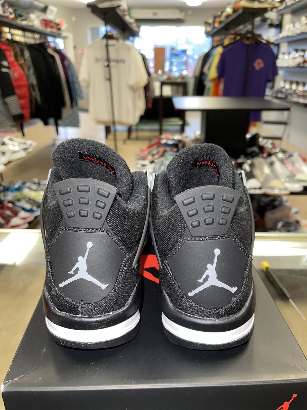 Jordan Brand Size 5Y/6.5W - Jordan 4 SE Black Canvas 4s DV0553-006 Size US 5 / EU 37 - 4 Thumbnail