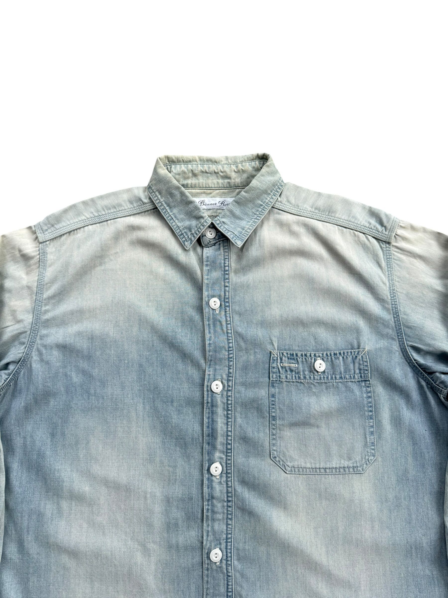 Japanese Brand Banner Barrett Sun Faded Shirt Size US L / EU 52-54 / 3 - 3 Thumbnail