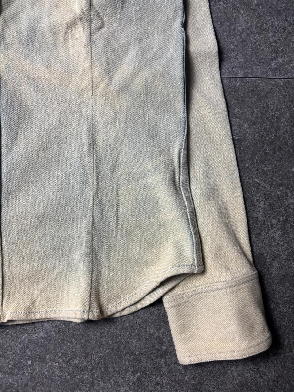 Japanese Brand 2000s NO ID Mud-Wash Western Shirt Size US S / EU 44-46 / 1 - 8 Thumbnail