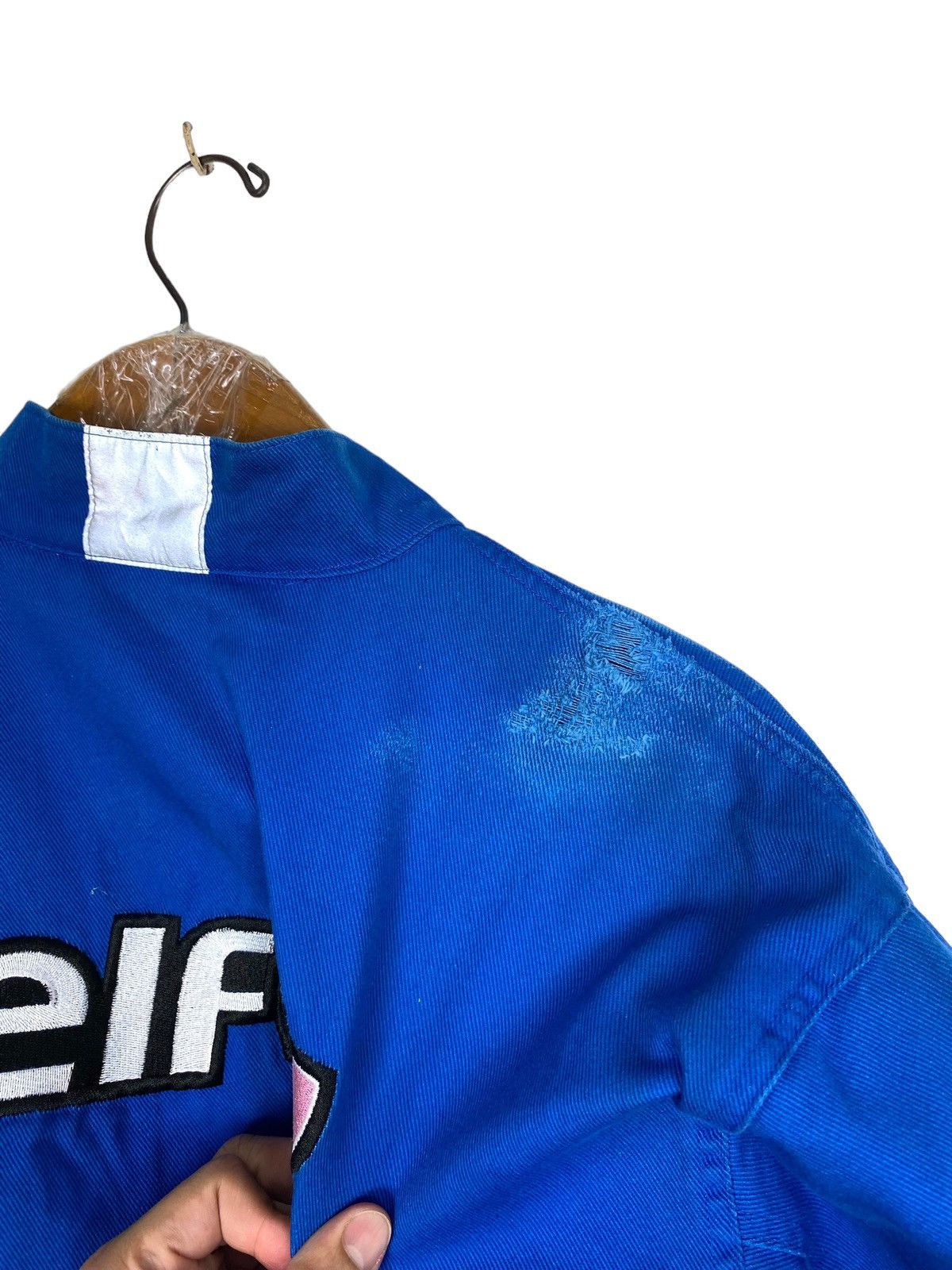 Japanese Brand Elf 300 Anniversary Red Baron Embroidery Big Logo Jacket Size US M / EU 48-50 / 2 - 13 Thumbnail