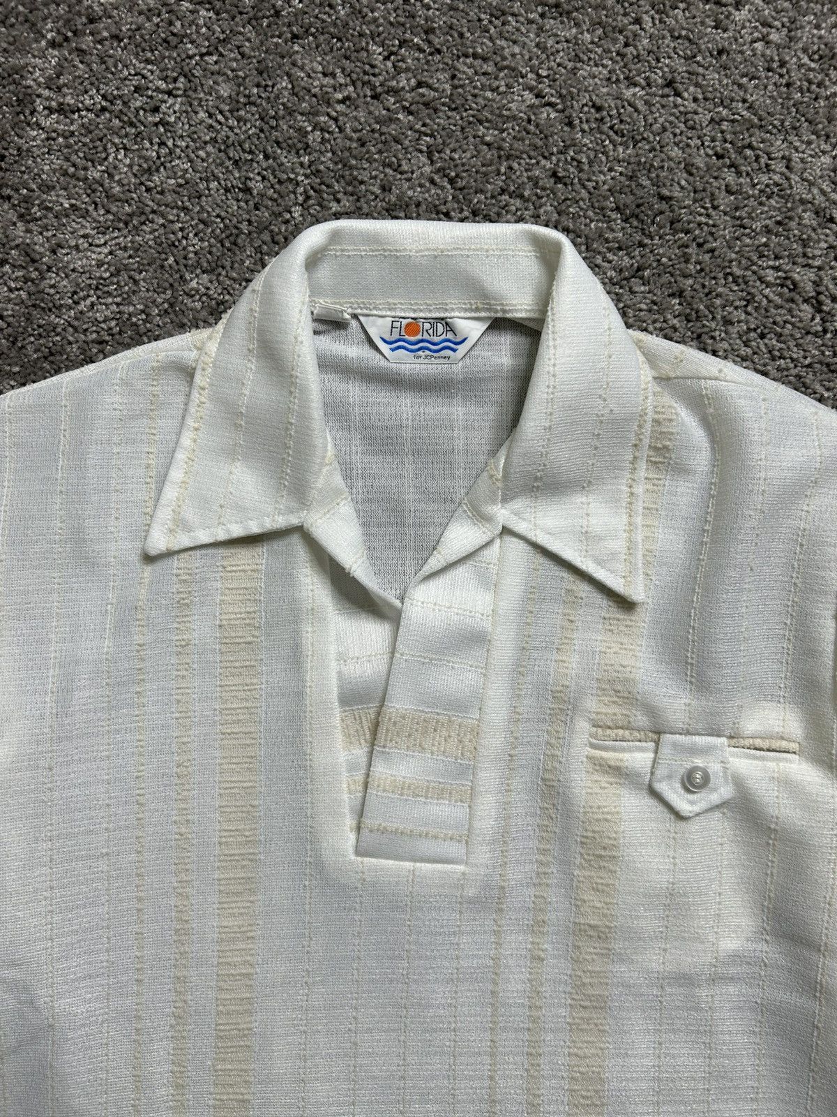 Vintage Vintage 70s JC Penney Open Polo Polyester Flowy Boxy Size US M / EU 48-50 / 2 - 2 Thumbnail