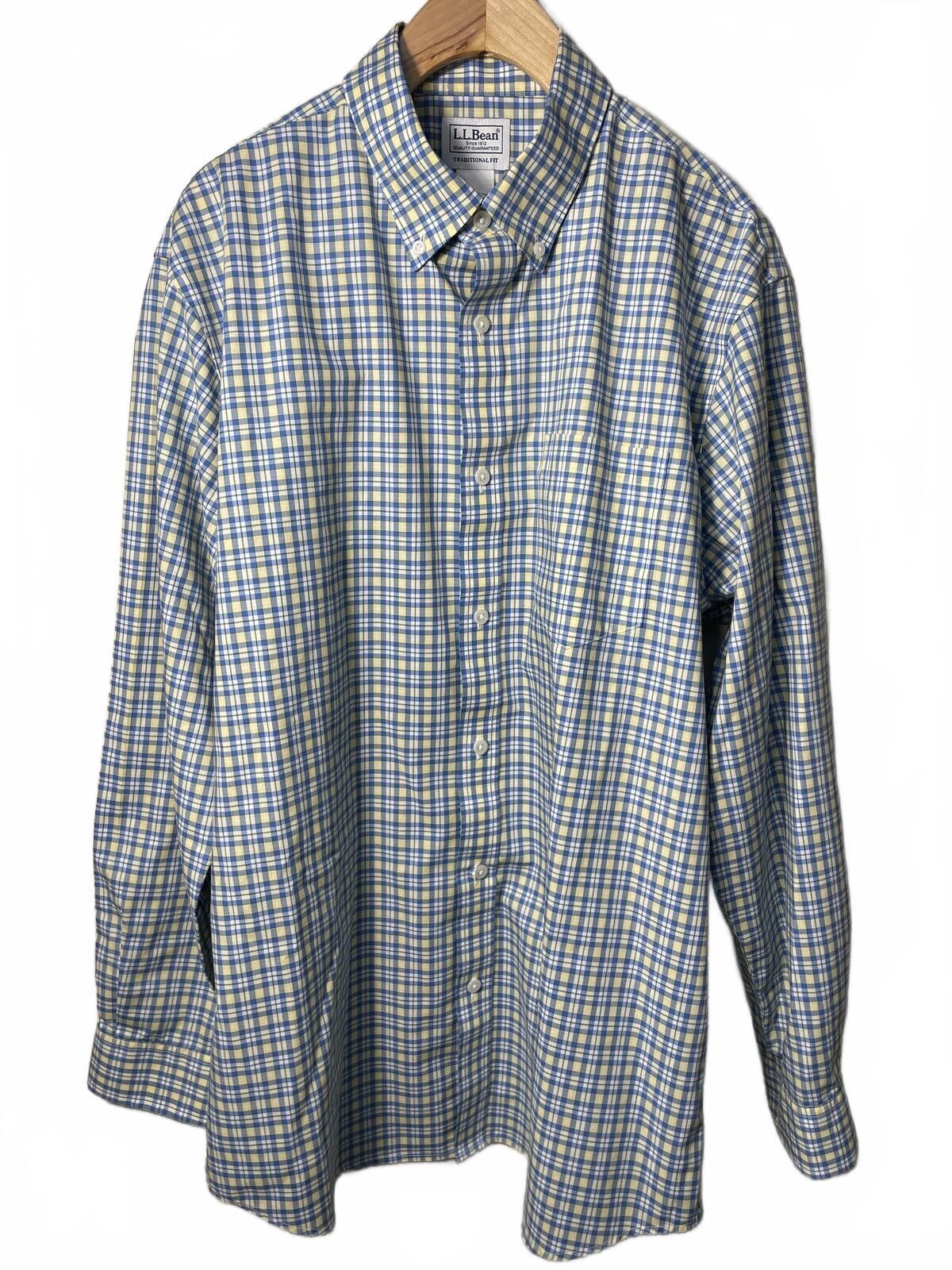 L.L. Bean L.L.Bean Button Down Shirt Men's Size Medium Cotton Casual Size US M / EU 48-50 / 2 - 1 Thumbnail