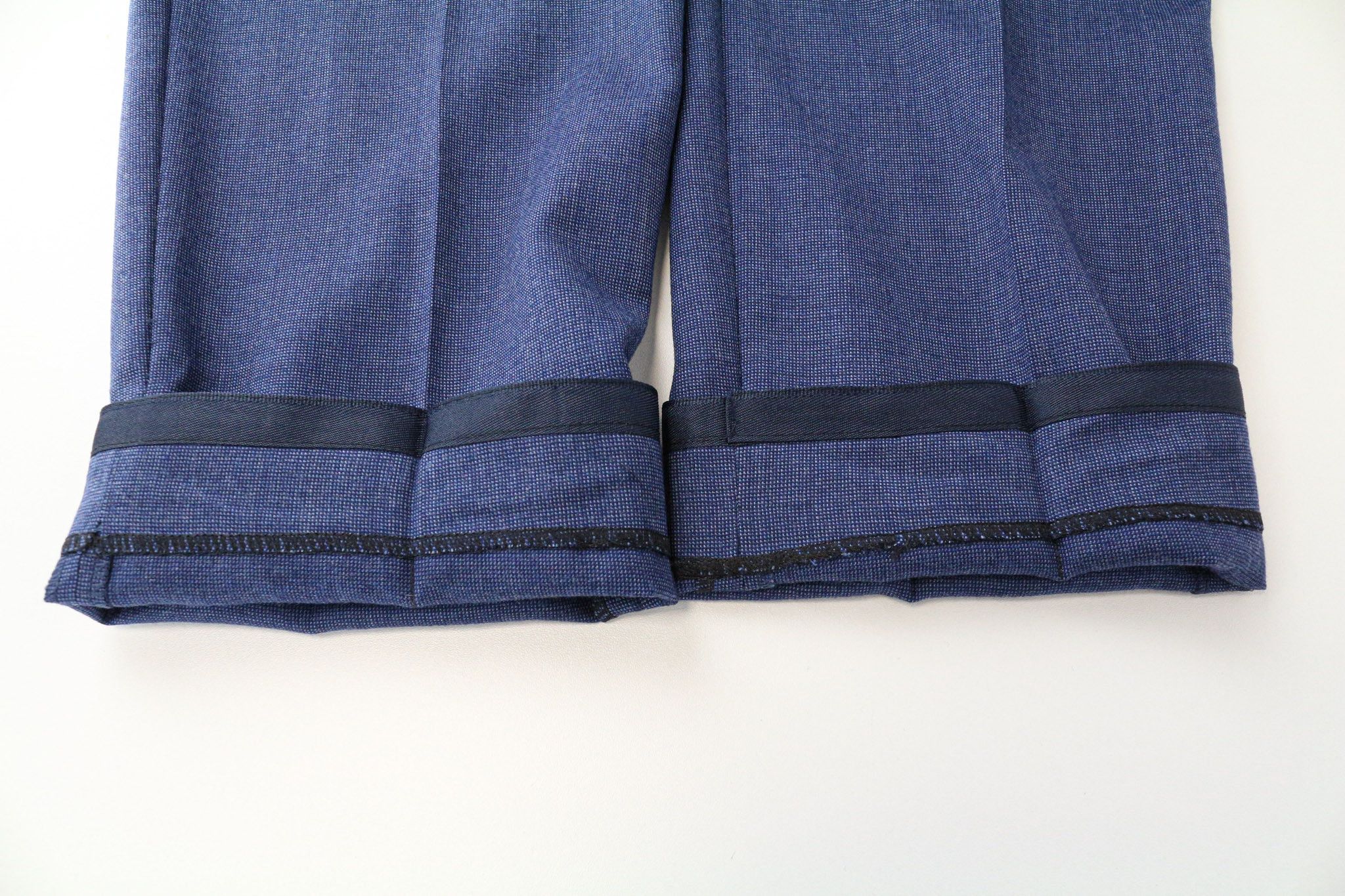 Suitsupply BRESCIA UK42R Blue Wool Pleated Trousers 75113 Size 42R - 9 Thumbnail