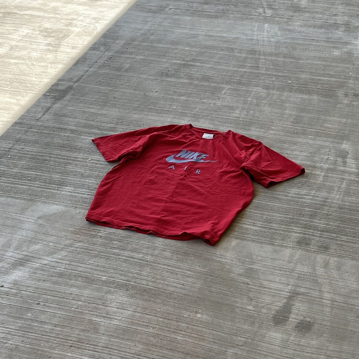 Vintage Nike Big Logo Vintage Red T-Shirt Size US L / EU 52-54 / 3 - 1 Thumbnail