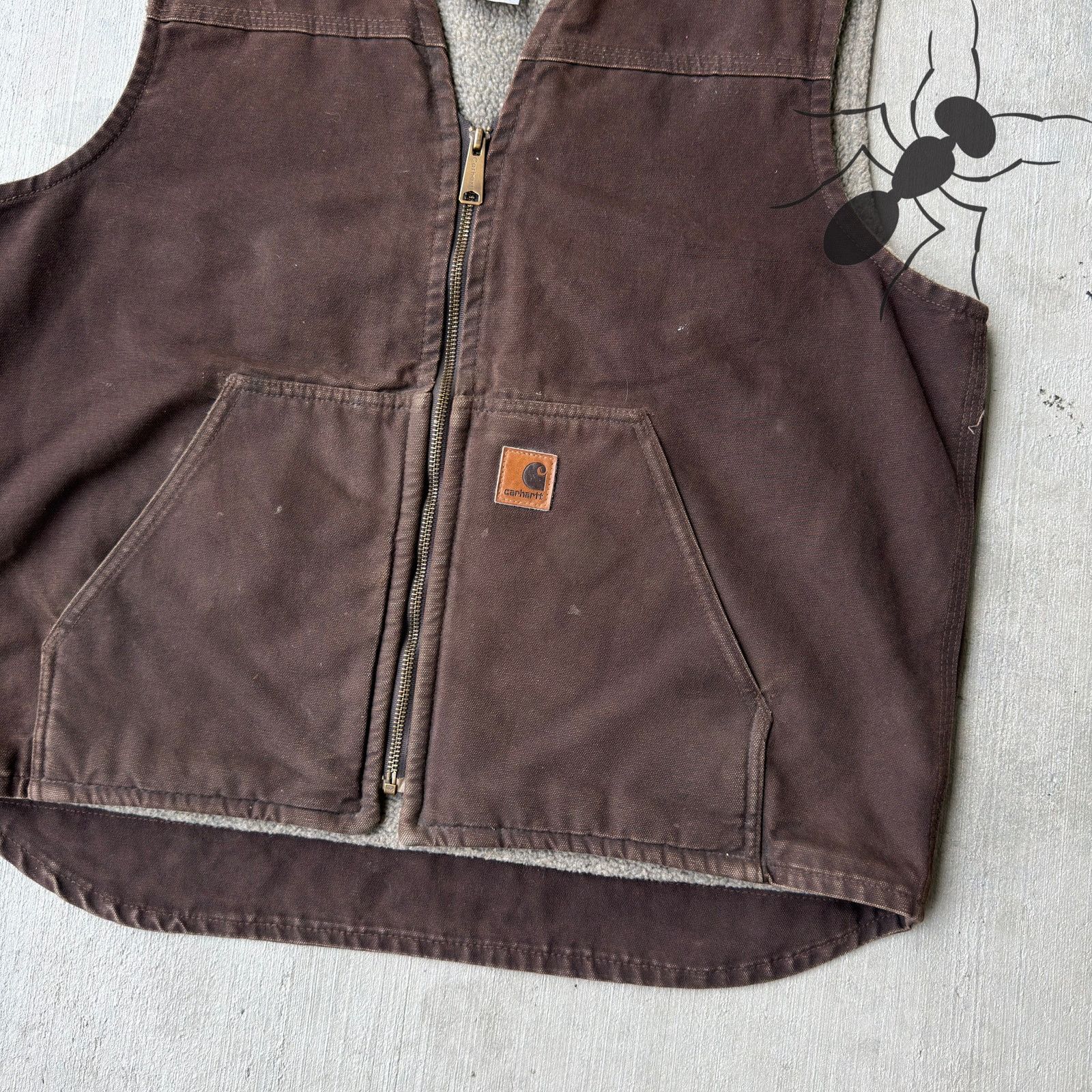 Carhartt × Vintage Carhartt V26 DKB brown work wear vest Size US L / EU 52-54 / 3 - 2 Thumbnail