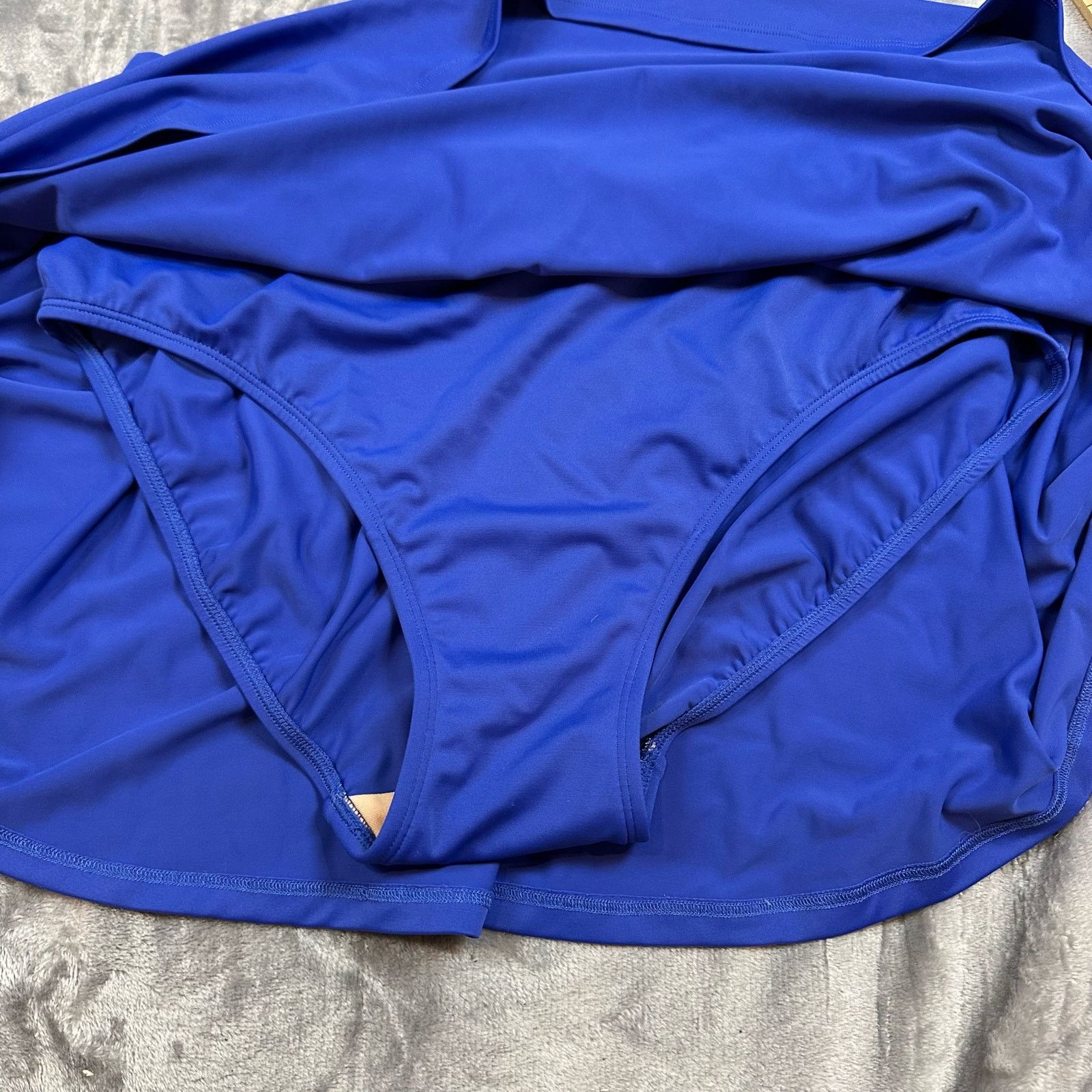 L.L. Bean LL Bean Blue Swim Skirt Swimskirt Skirted Bottoms 18 18W Size 40" / US 18 - 3 Thumbnail